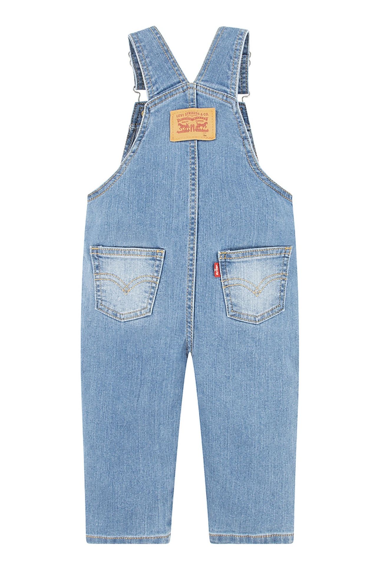 UNISEX DENIM SHORTALL BASIL SKY 2