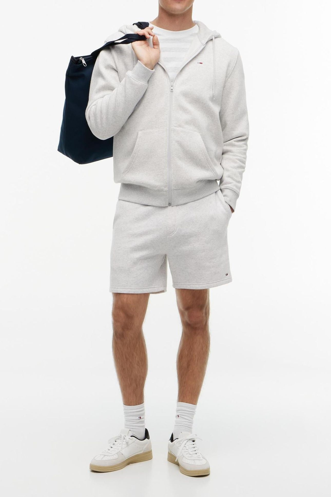 TJM REG FLAG ZIP THRU SILVER GREY HEATHER 3