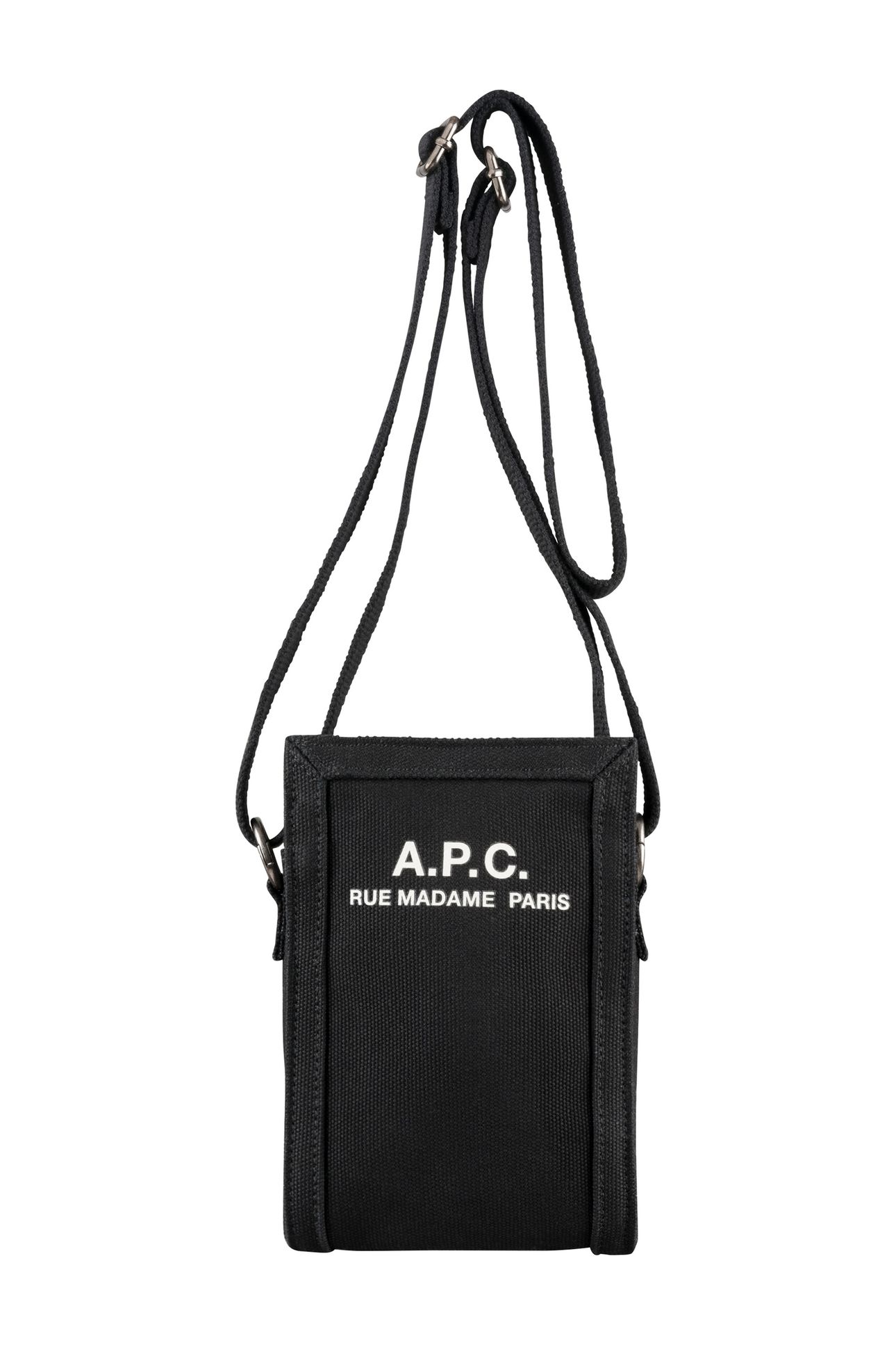 UNISEX CROSSBODY POUCH UPCYCLED BLACK 1
