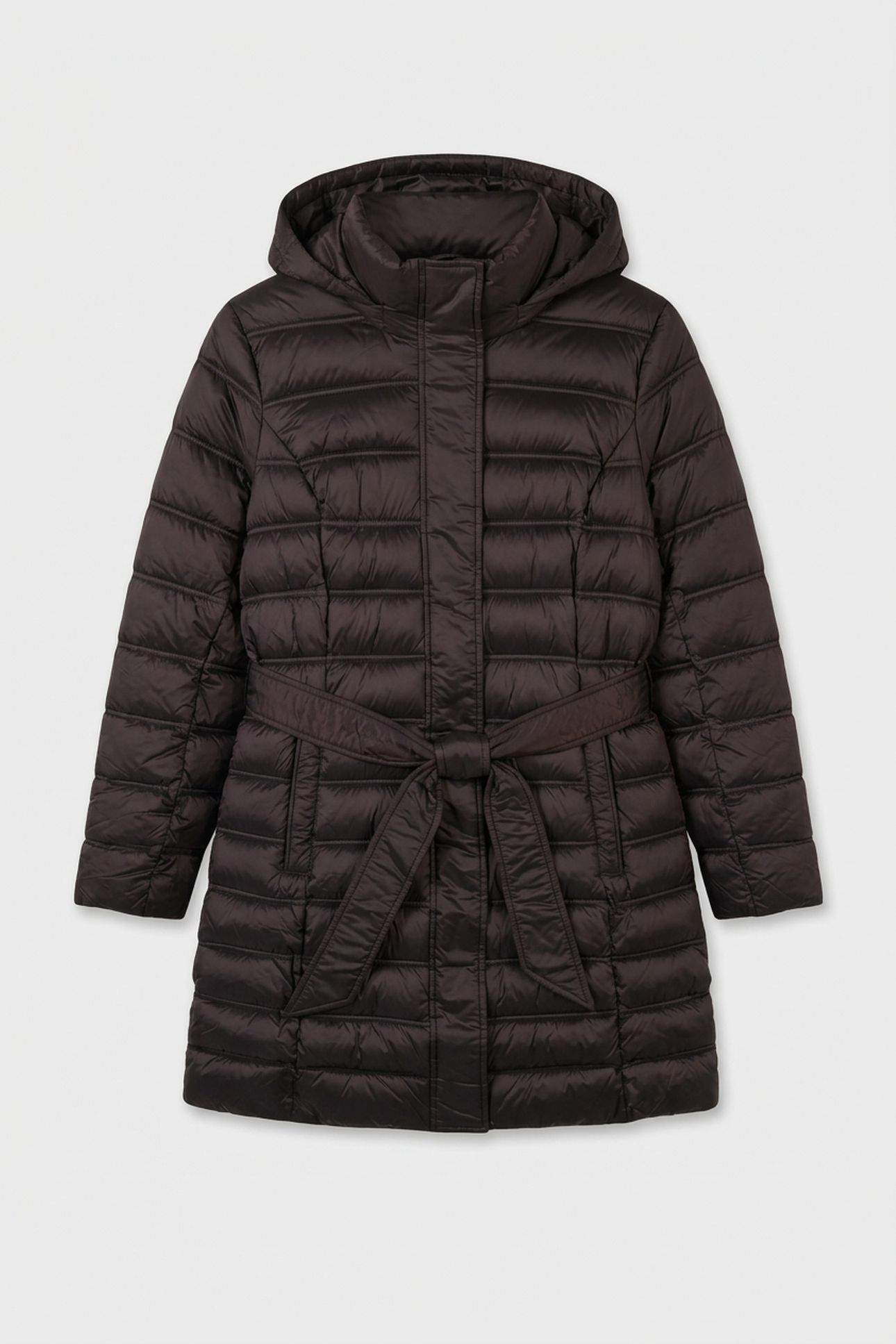 BELTED LONGLINE PACKABLE CHOCOLATE 3