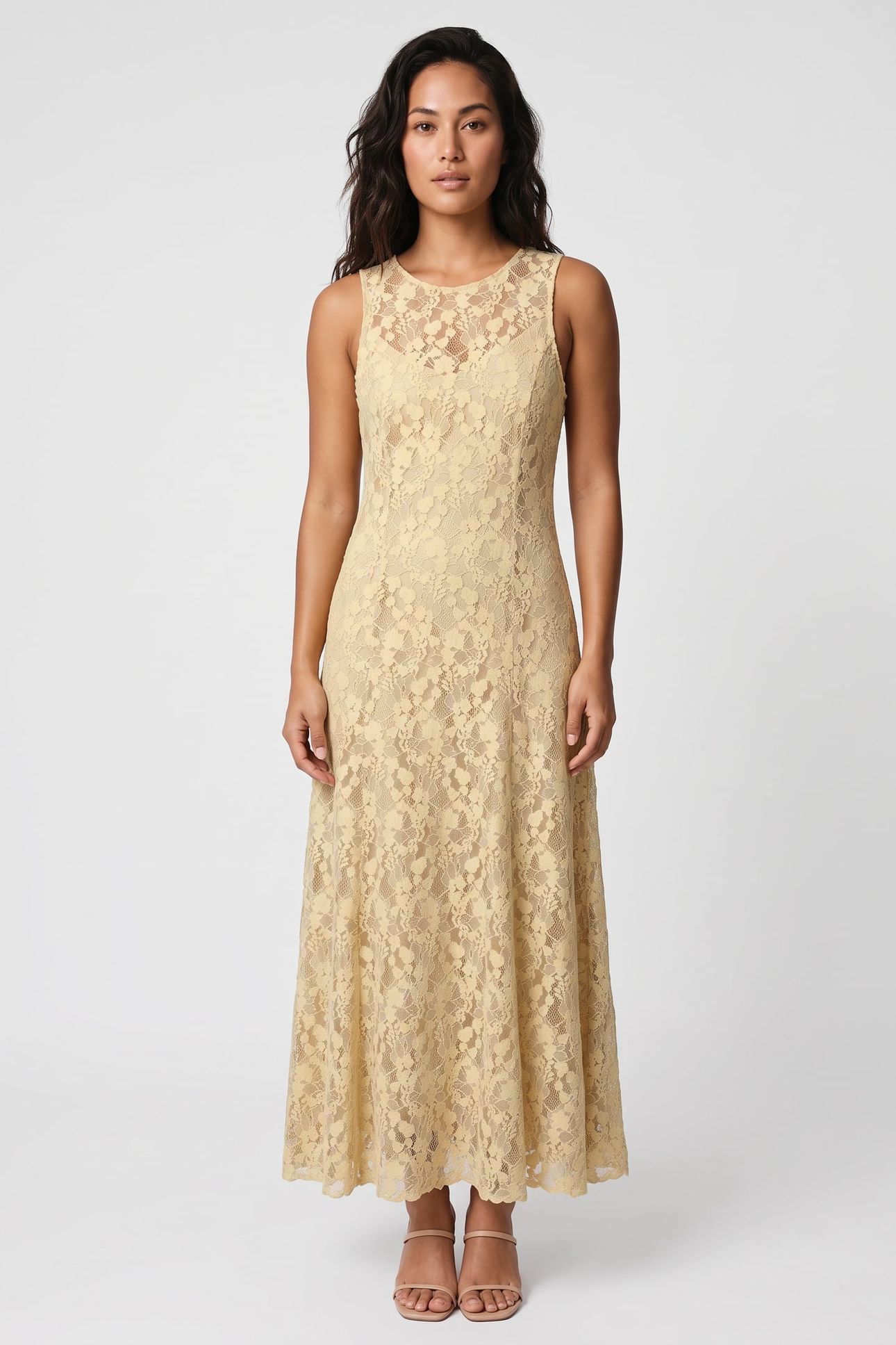 PA PAULA LACE DRESS YELLOW 1