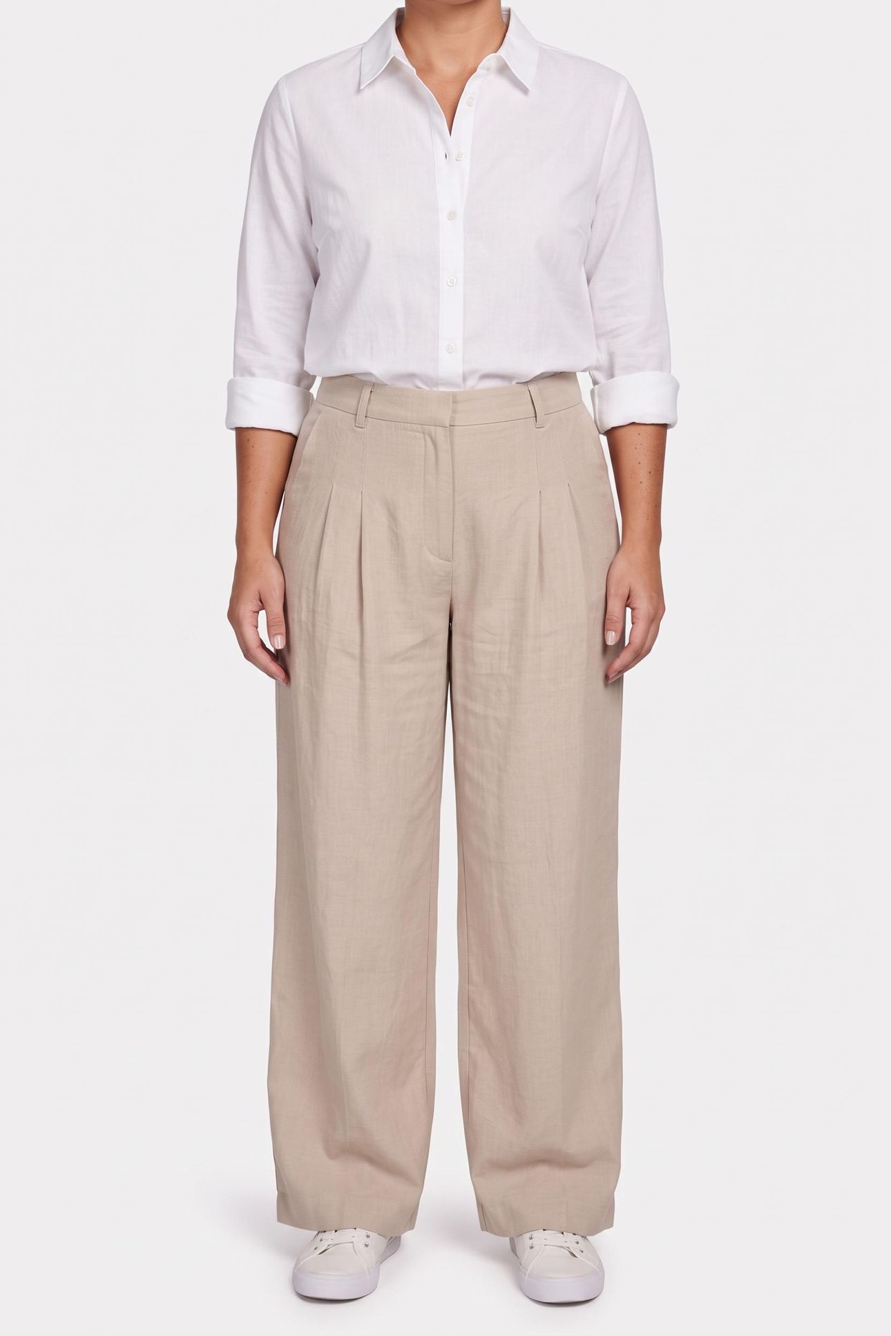 WIDE TROUSERS BEIGE 1