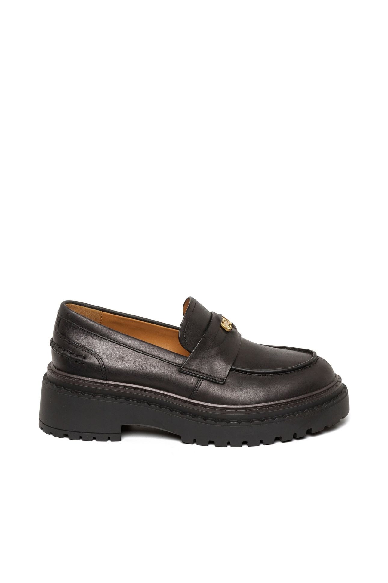 PURSUIT FLAT SHOES BLACK LEATHER 1