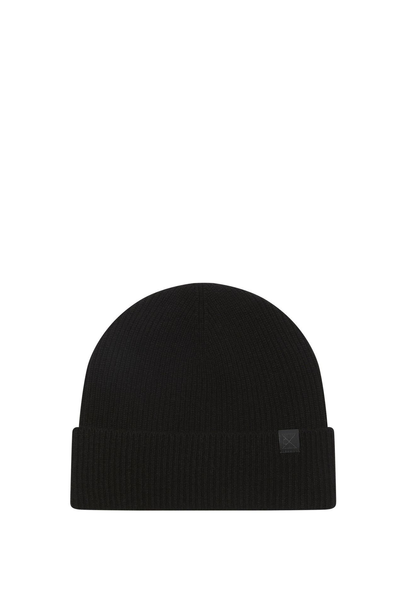 EMBLEM CASHMERE BEANIE BLACK 3