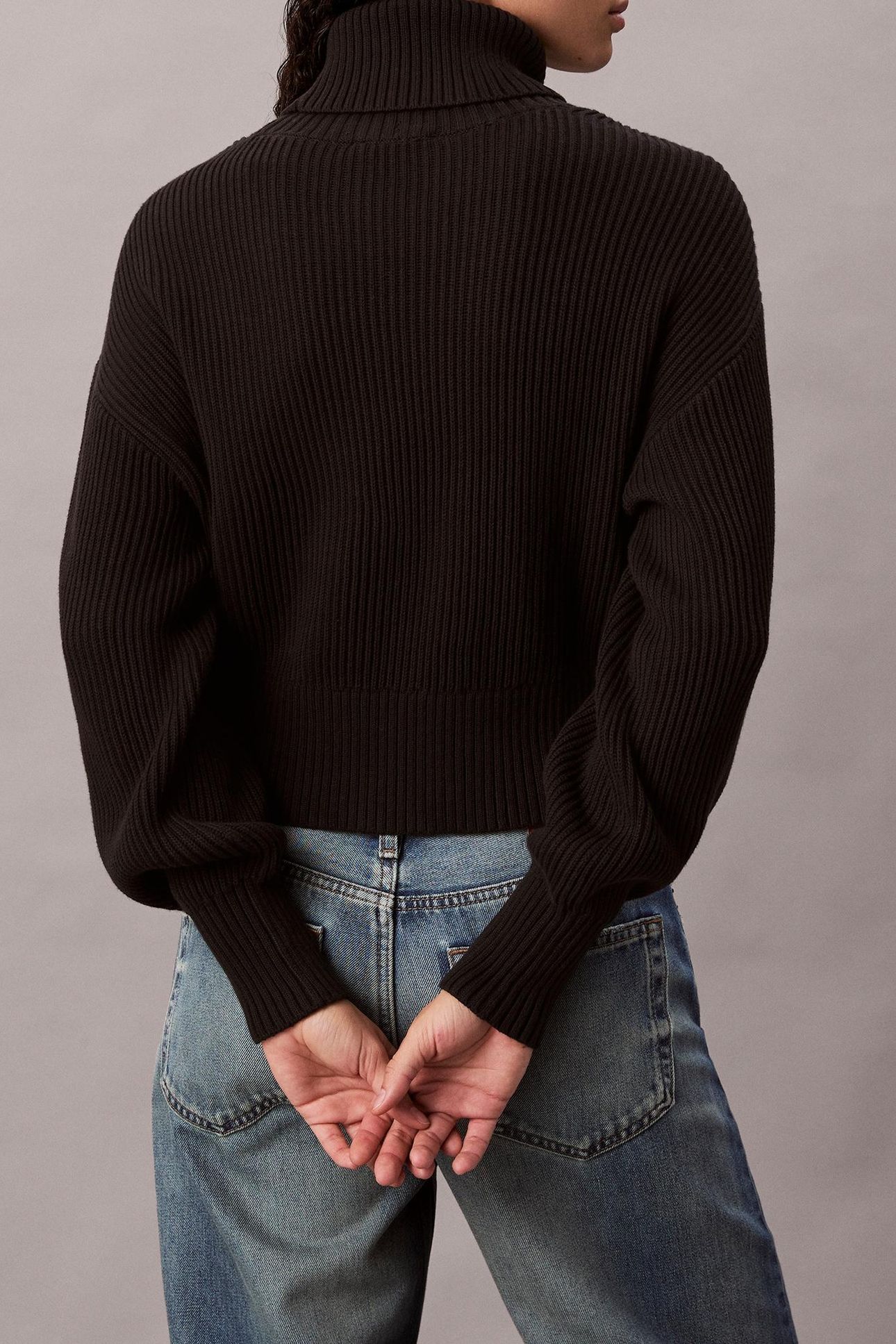 BLOWN UP LOOSE SWEATER BLACK 2