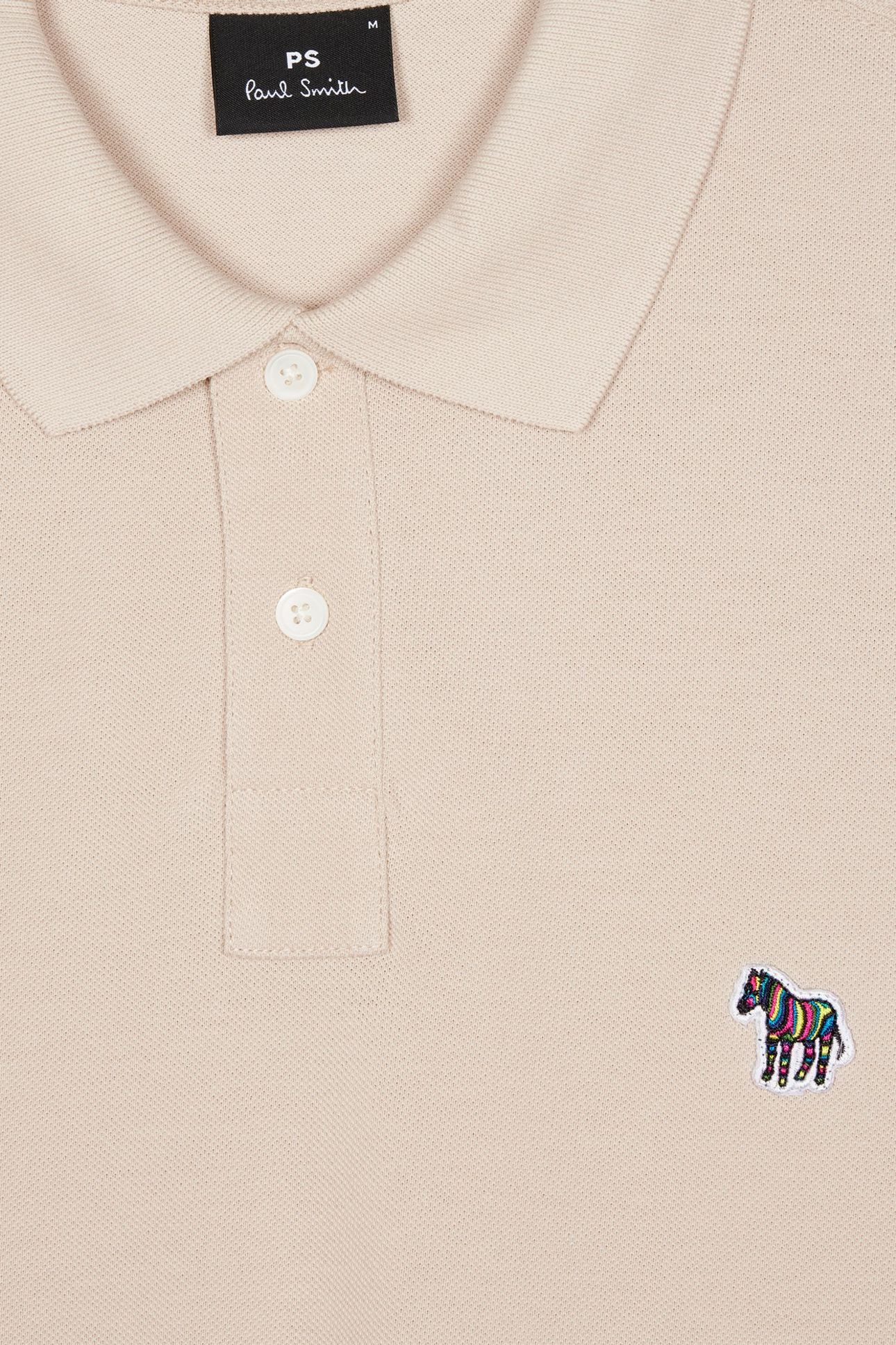 MENS REG FIT SS POLO SHIRT ZEBRA PARCHMENT 3