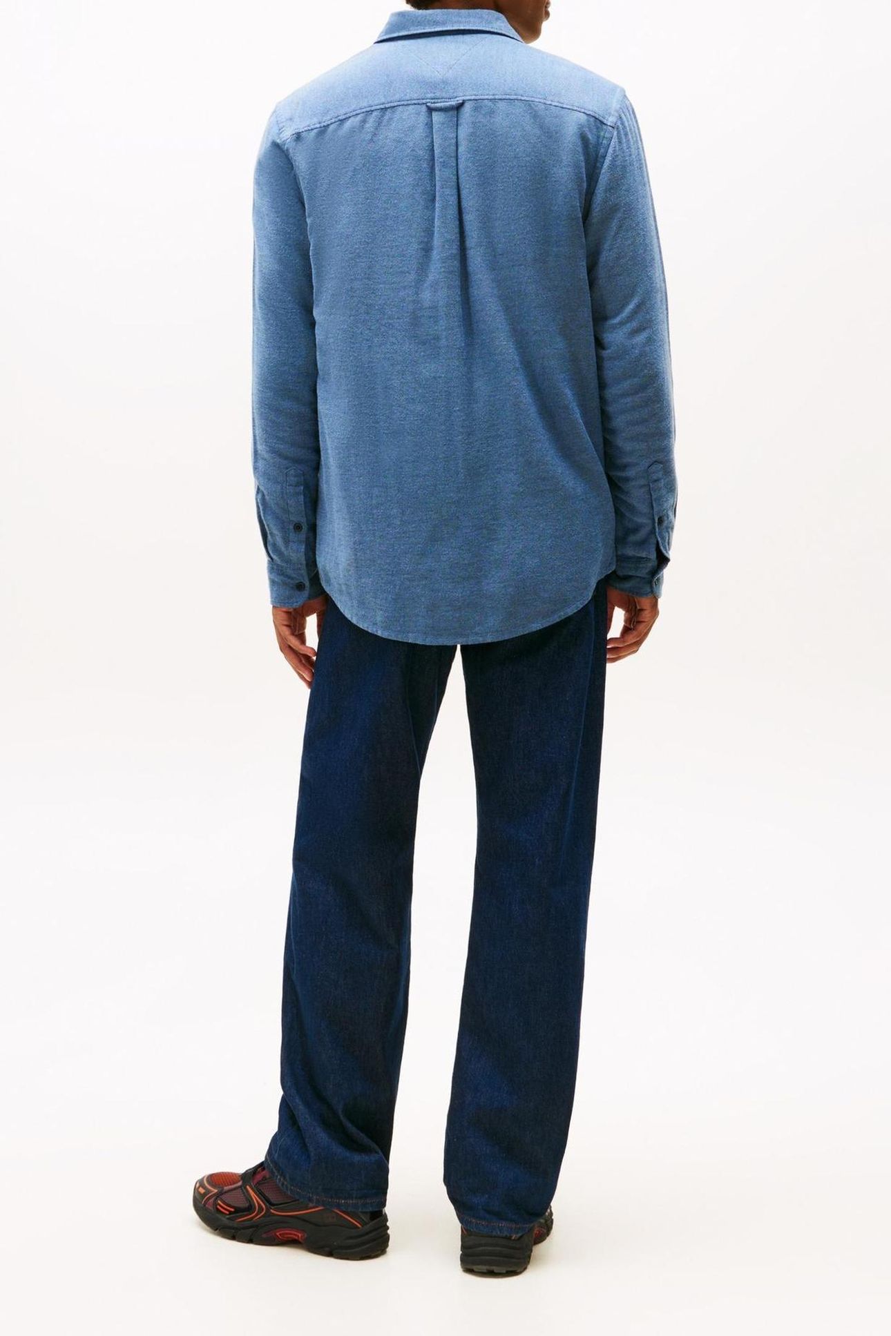 TJM REG FLANNEL SHIRT DARK NIGHT NAVY 2
