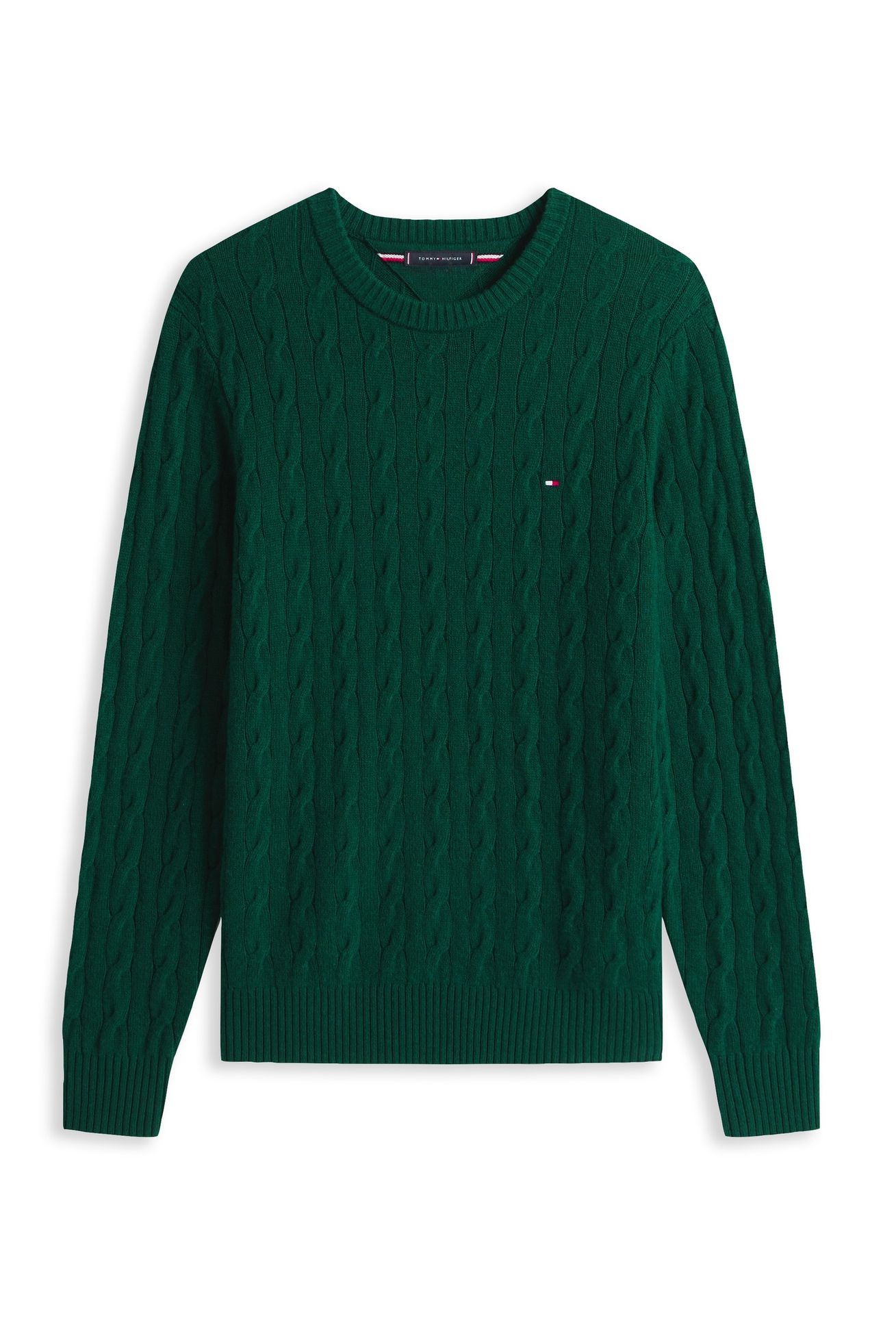 LAMBSWOOL BLEND CABLE ORNAMENTAL GREEN HEATHER 4