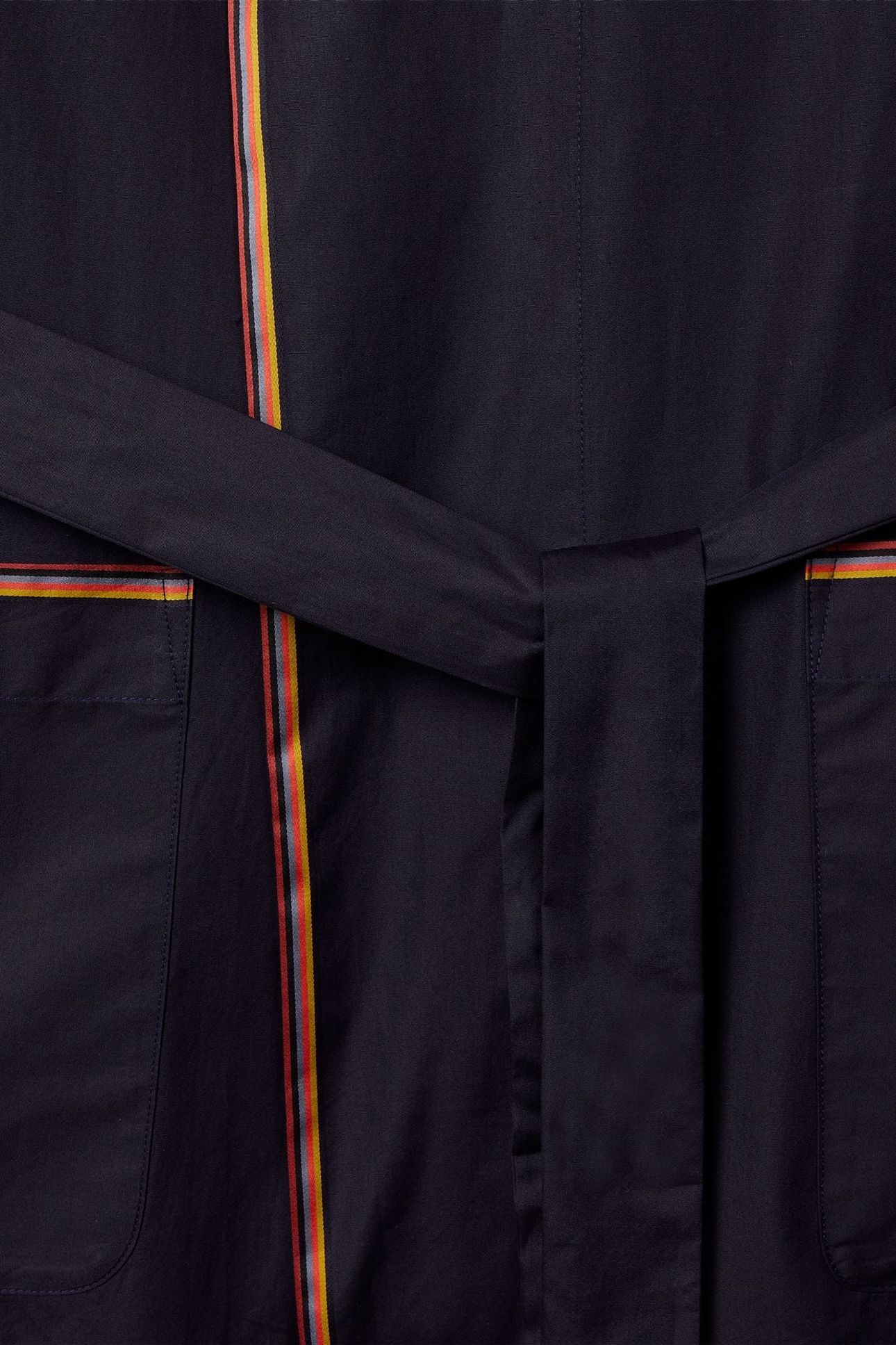 MEN DRESSING GOWN STRIPE VERY DARK NAVY 4