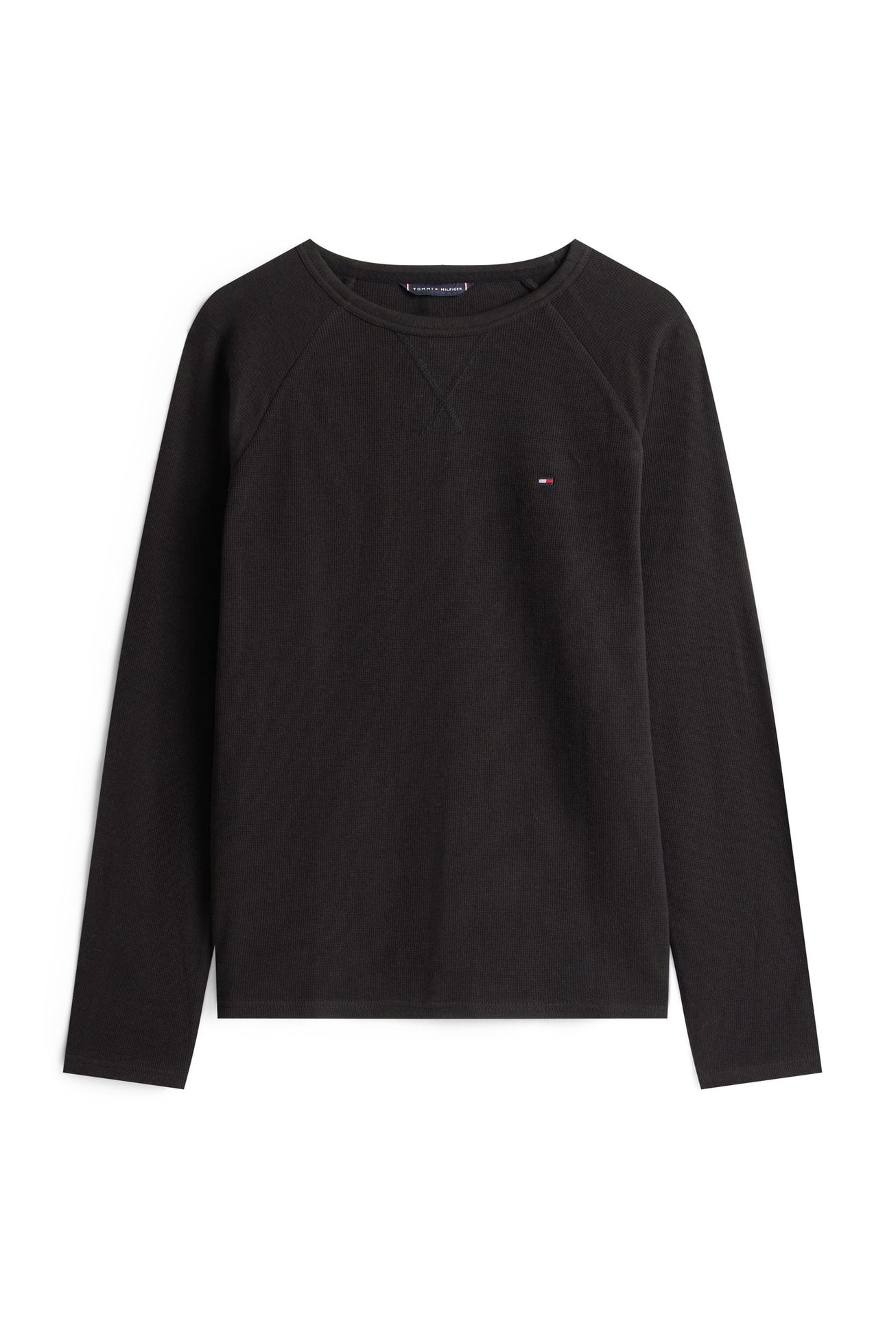 WAFFLE LOOSE TOP BLACK 4