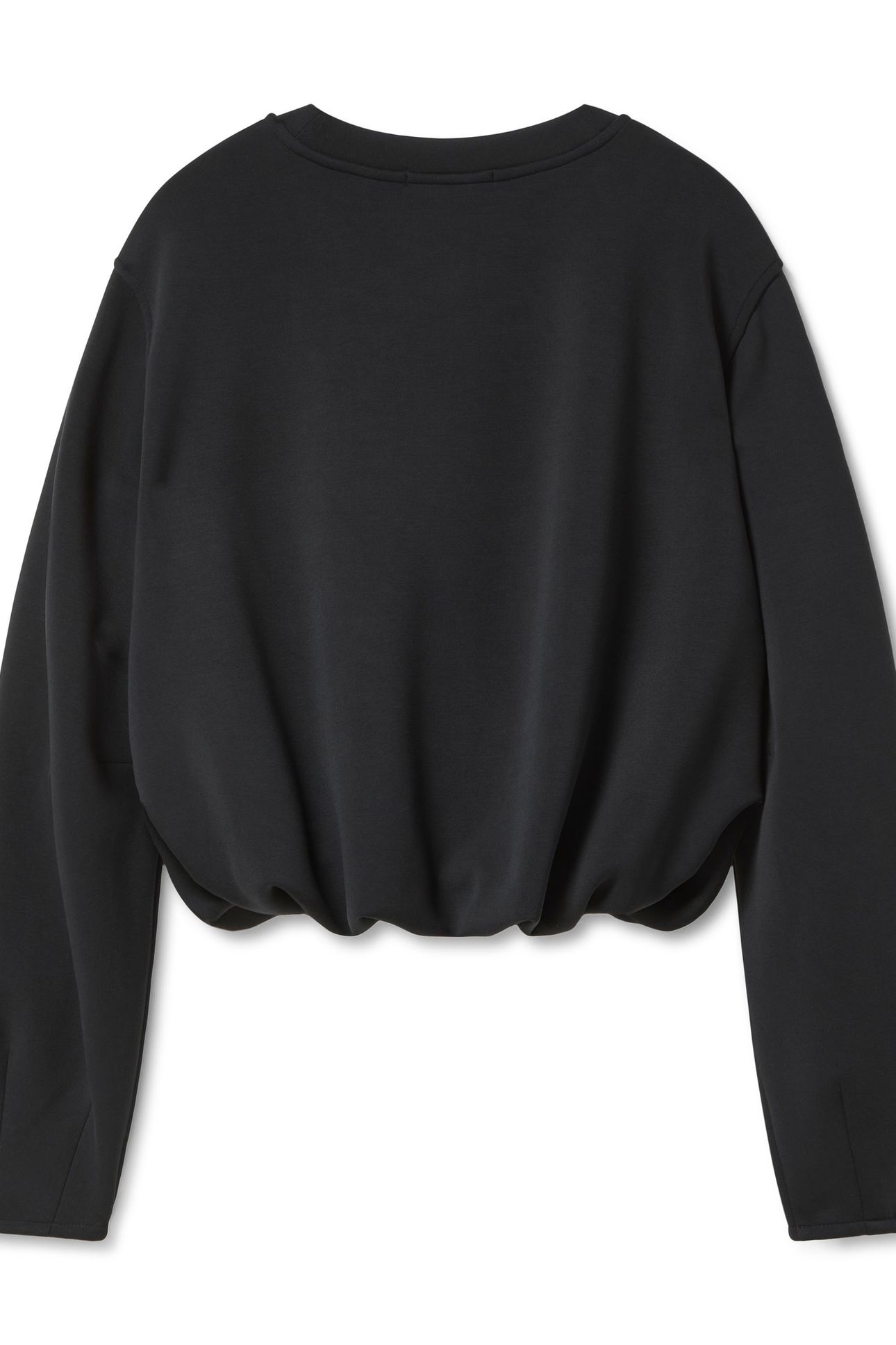 BUBBLE HEM CREWNECK BLACK NIGHT 5