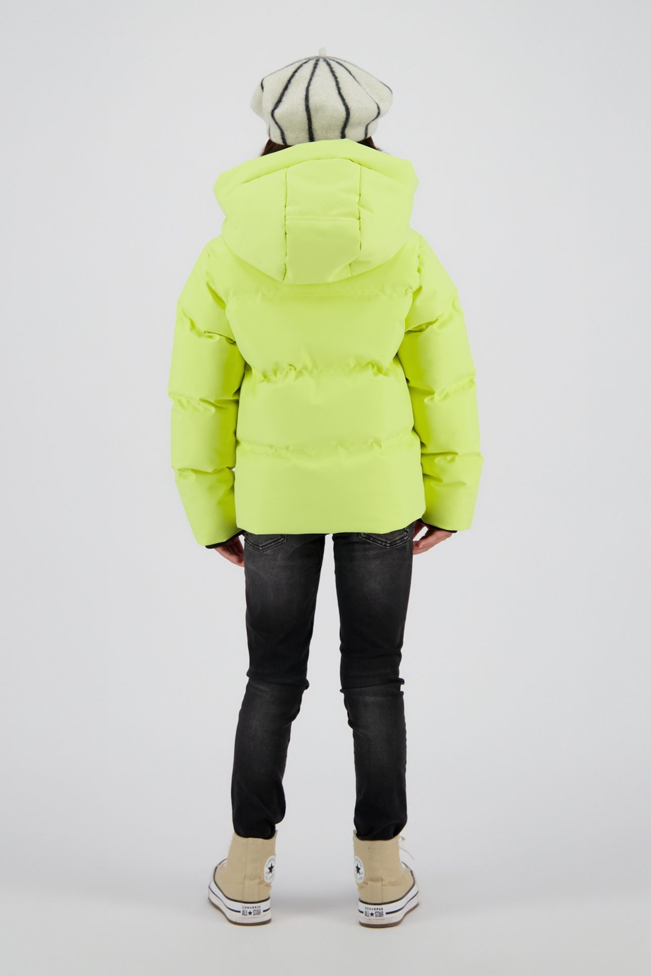 GIRLS TEZIA JACKET OUTDOOR FADED LIME 2