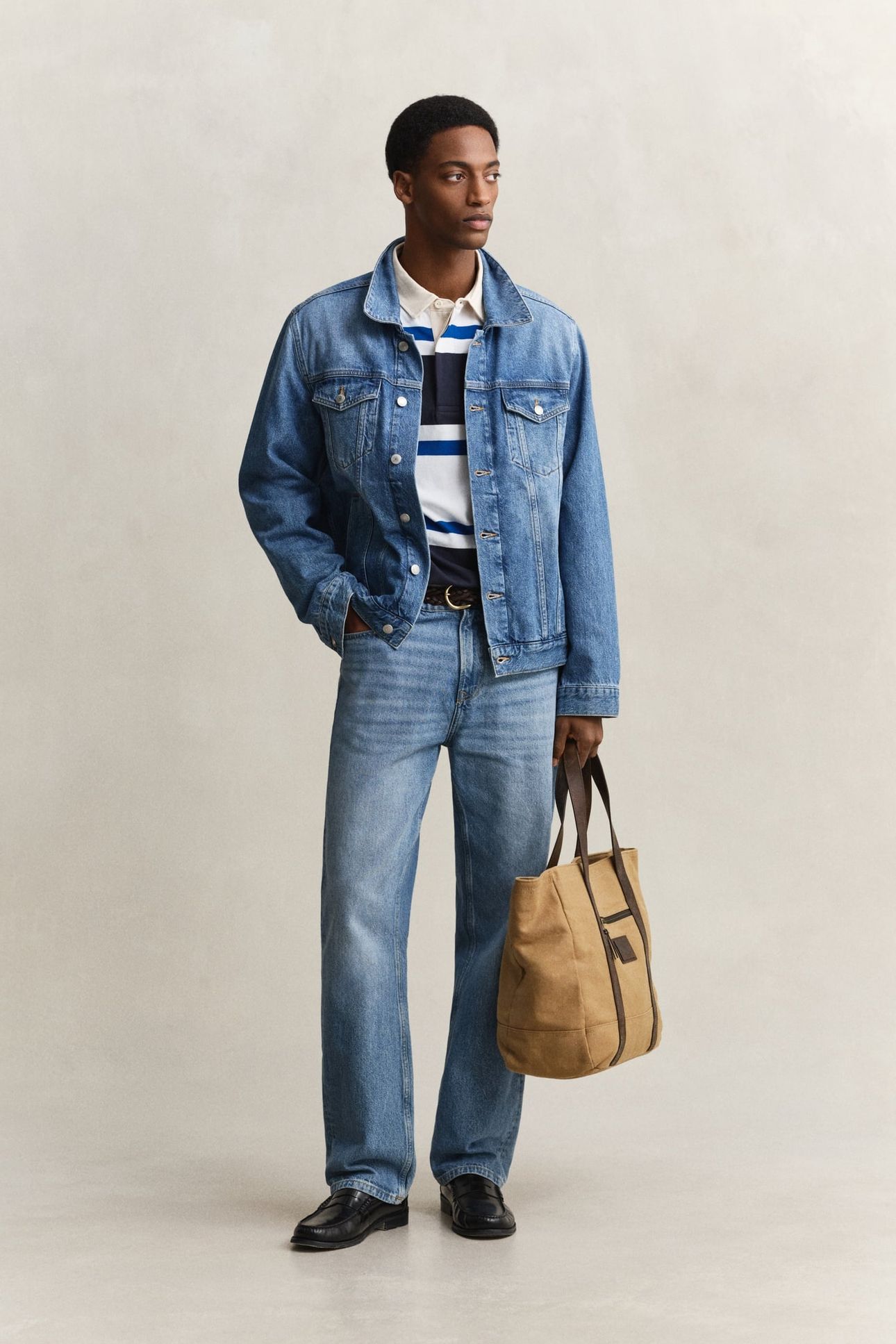 BLOCKED STRIPE RUGGER EVENING BLUE 3