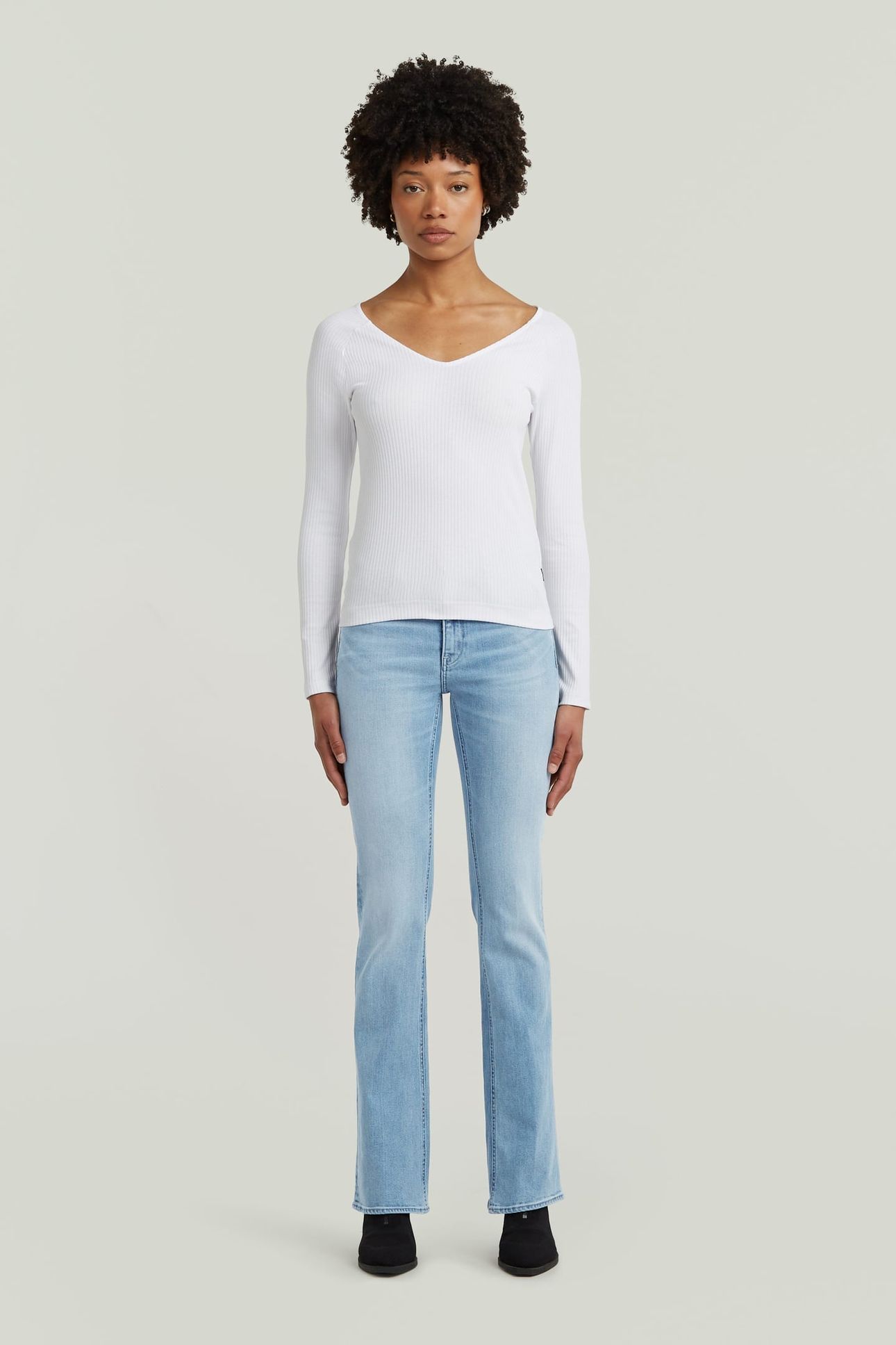 NOXER BOOTCUT LIGHT/PASTEL BLUE 3