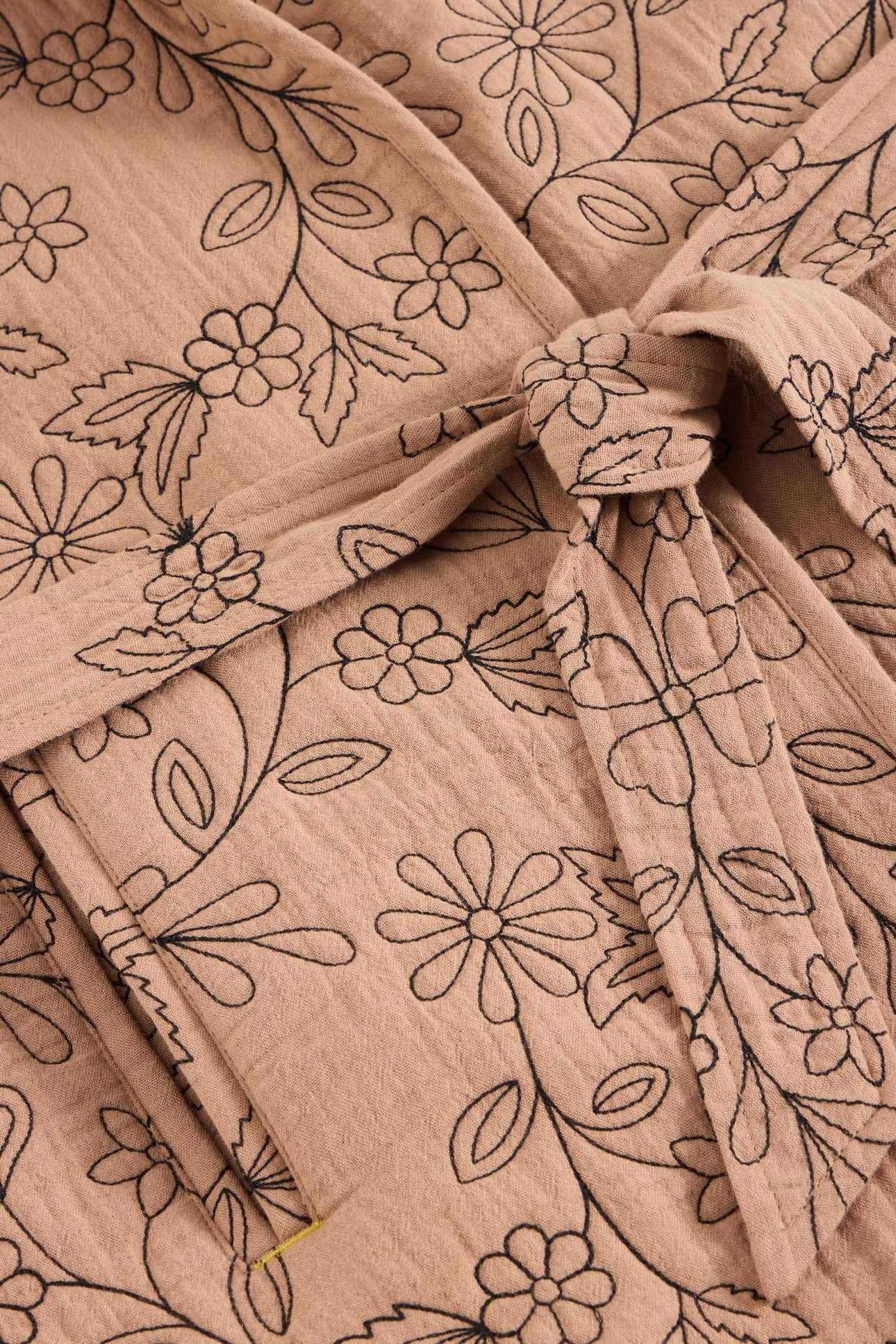 FLORENCE EMBROIDERED GILET NATURAL MULTI 6