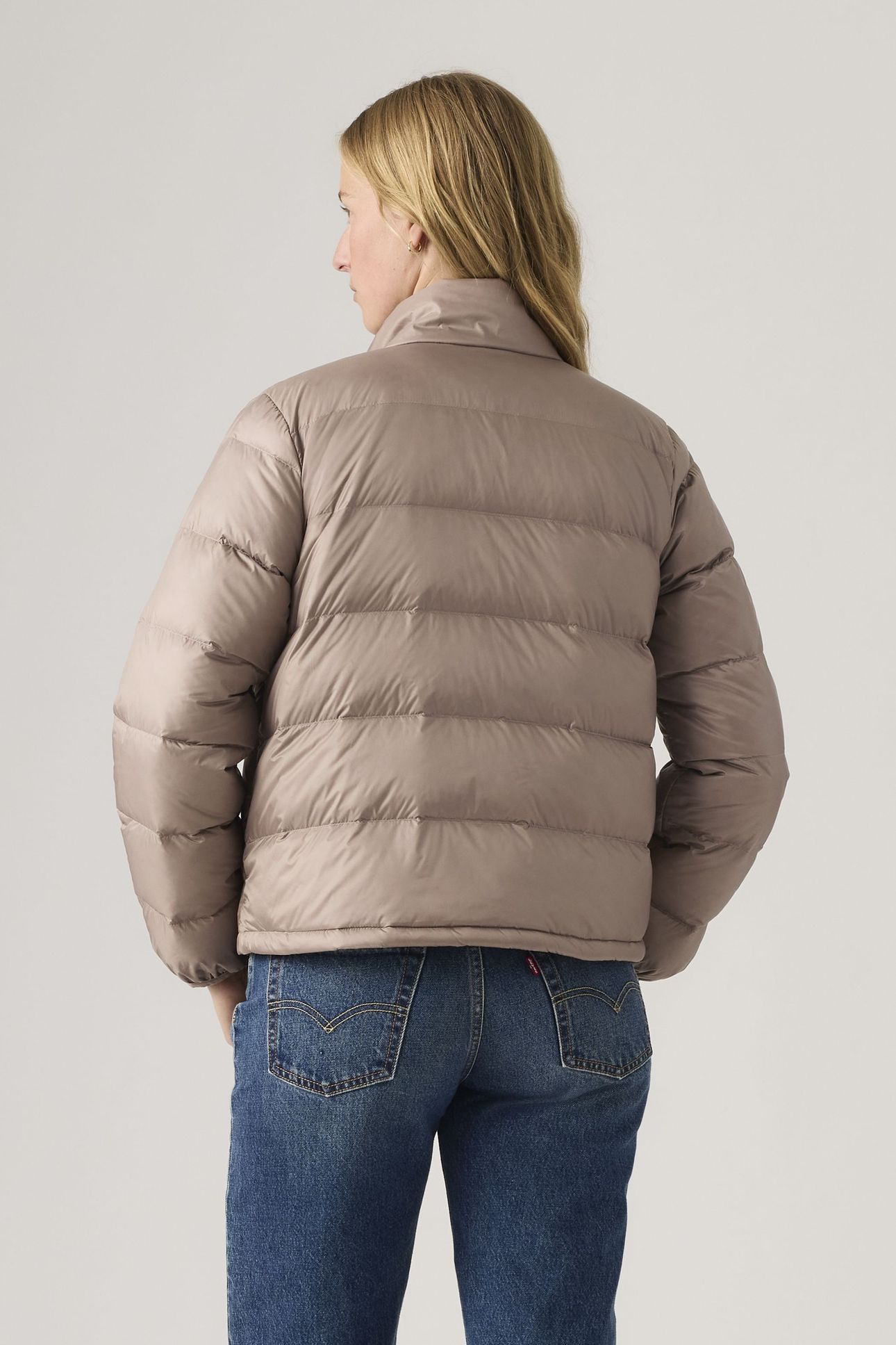 WILLA DOWN PACKABLE JACKET TAUPE GRAY 2