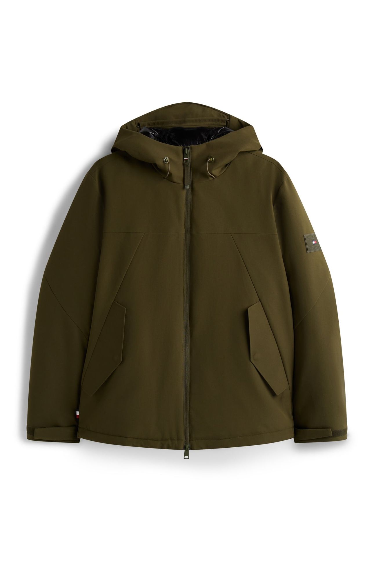 TECH HOODED SHORT PARKA HUNTSMAN GREEN 4