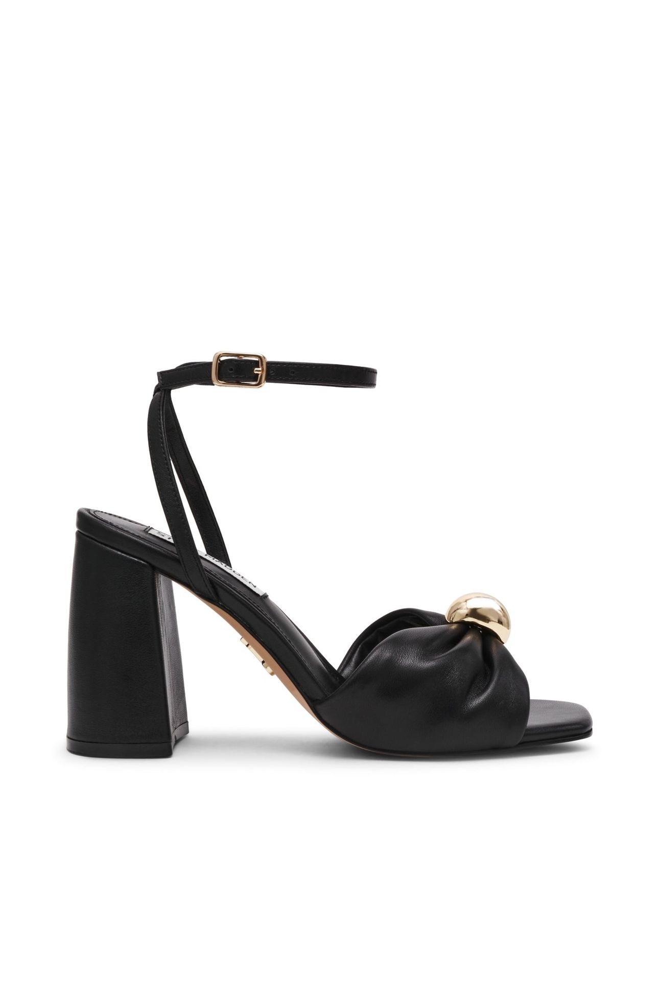 MELADI SANDALS BLACK LEATHER 1