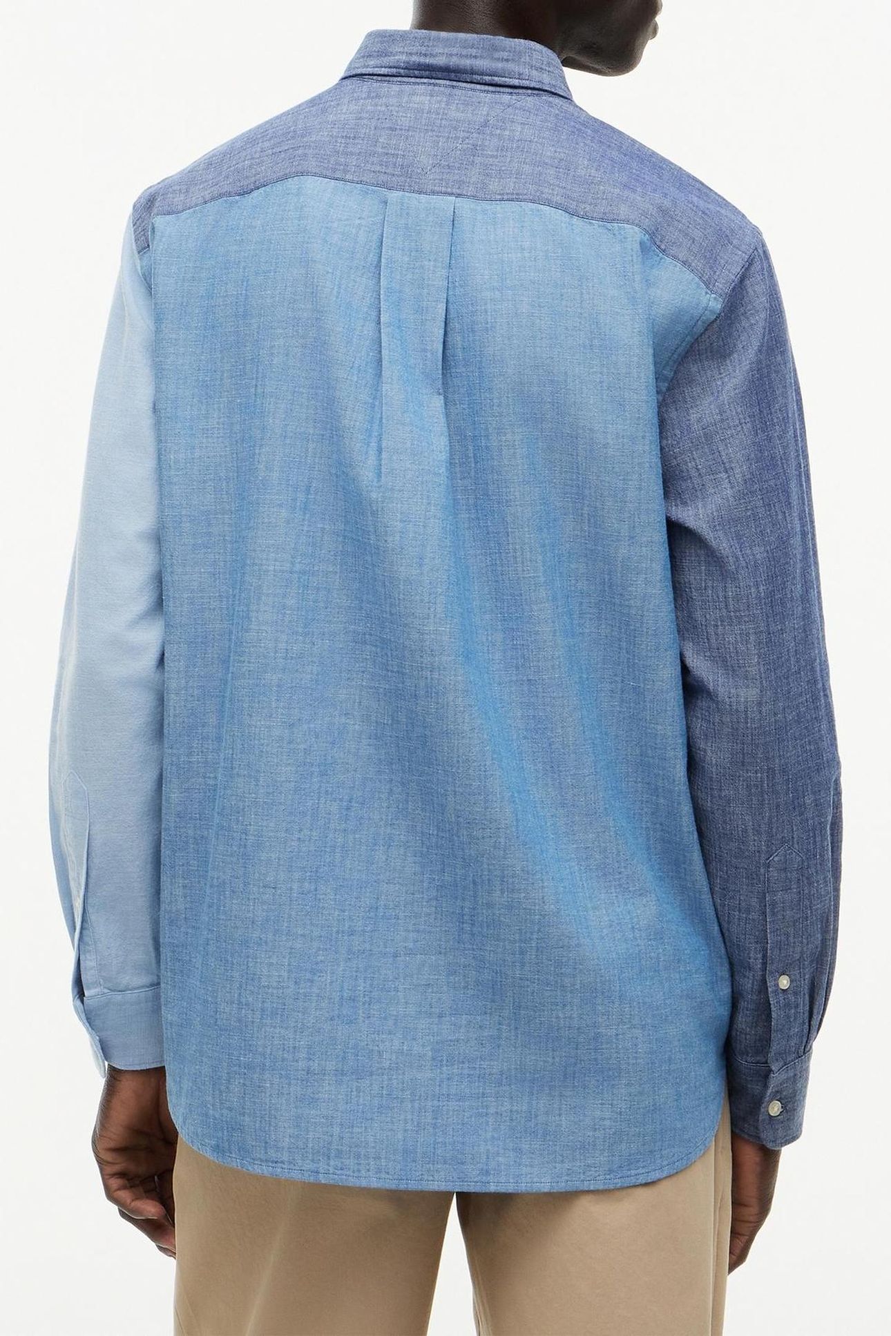 CHAMBRAY BLOCKING MID BLUE/CHECK 3