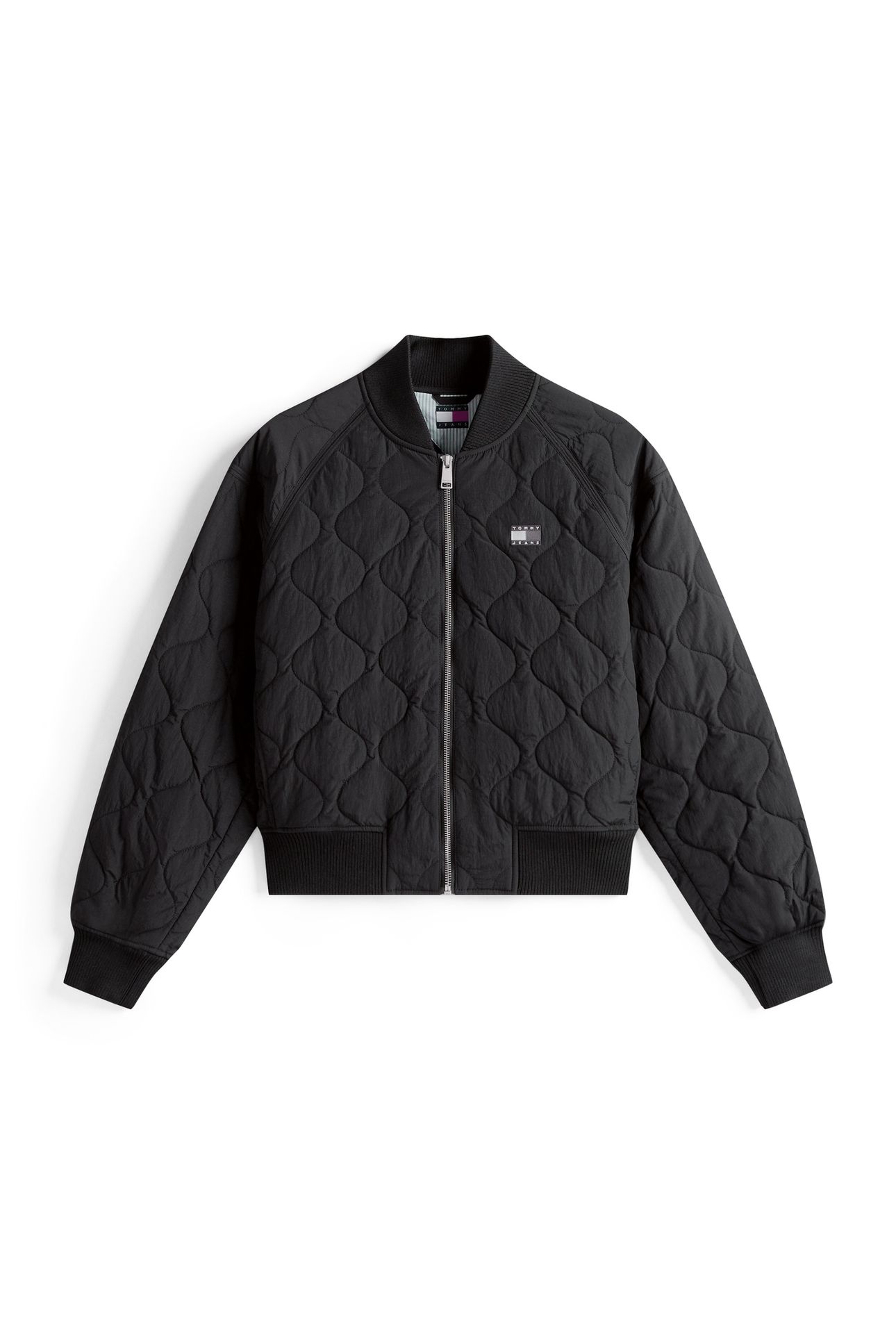 TJW QUILTED BOMBER BLACK 4