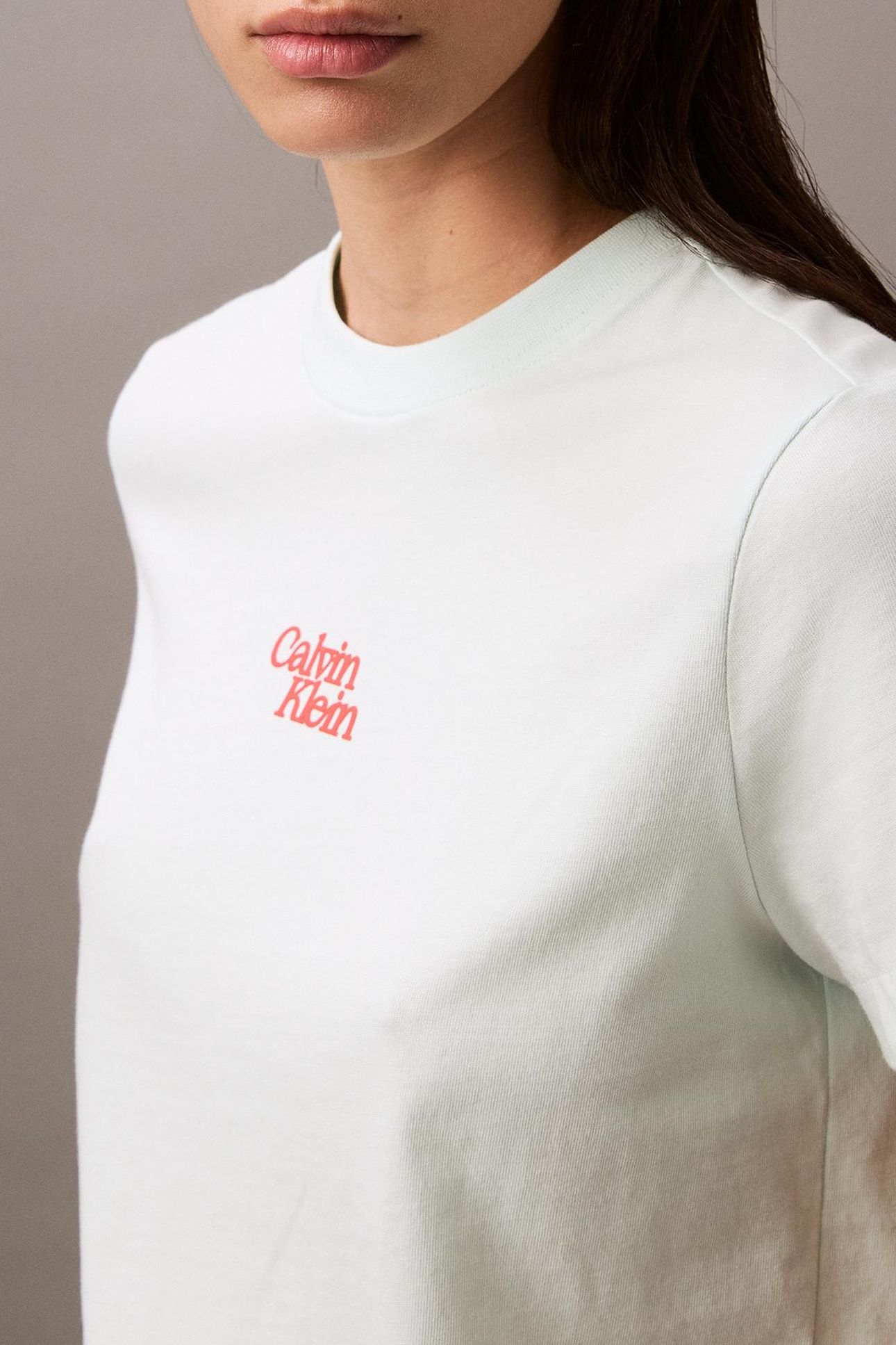 SS FLOCKED LOGO COTTON TEE MINT JULEP 5