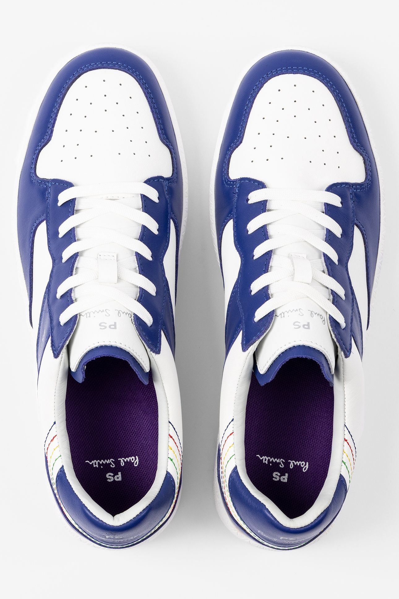 MENS SHOE LISTON WHITE BLUE WHITE 4