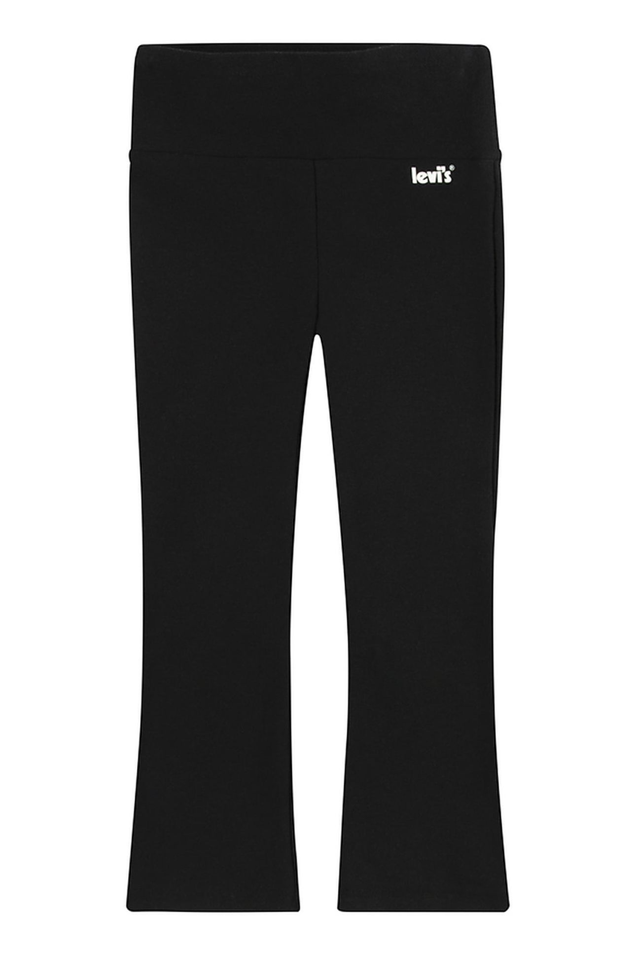 GIRLS KNIT FLARE LEGGING BLACK 1