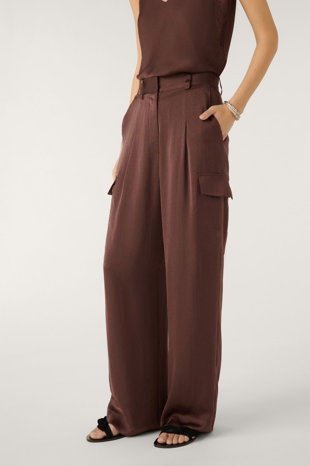 STRAIGHT TROUSERS MARRON 4