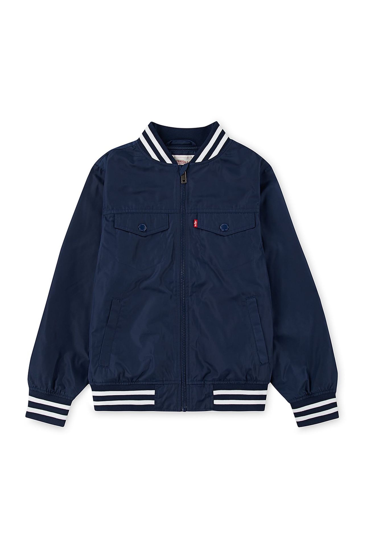 BOYS MESHED LINED BOMBER DRESS BLUES 1
