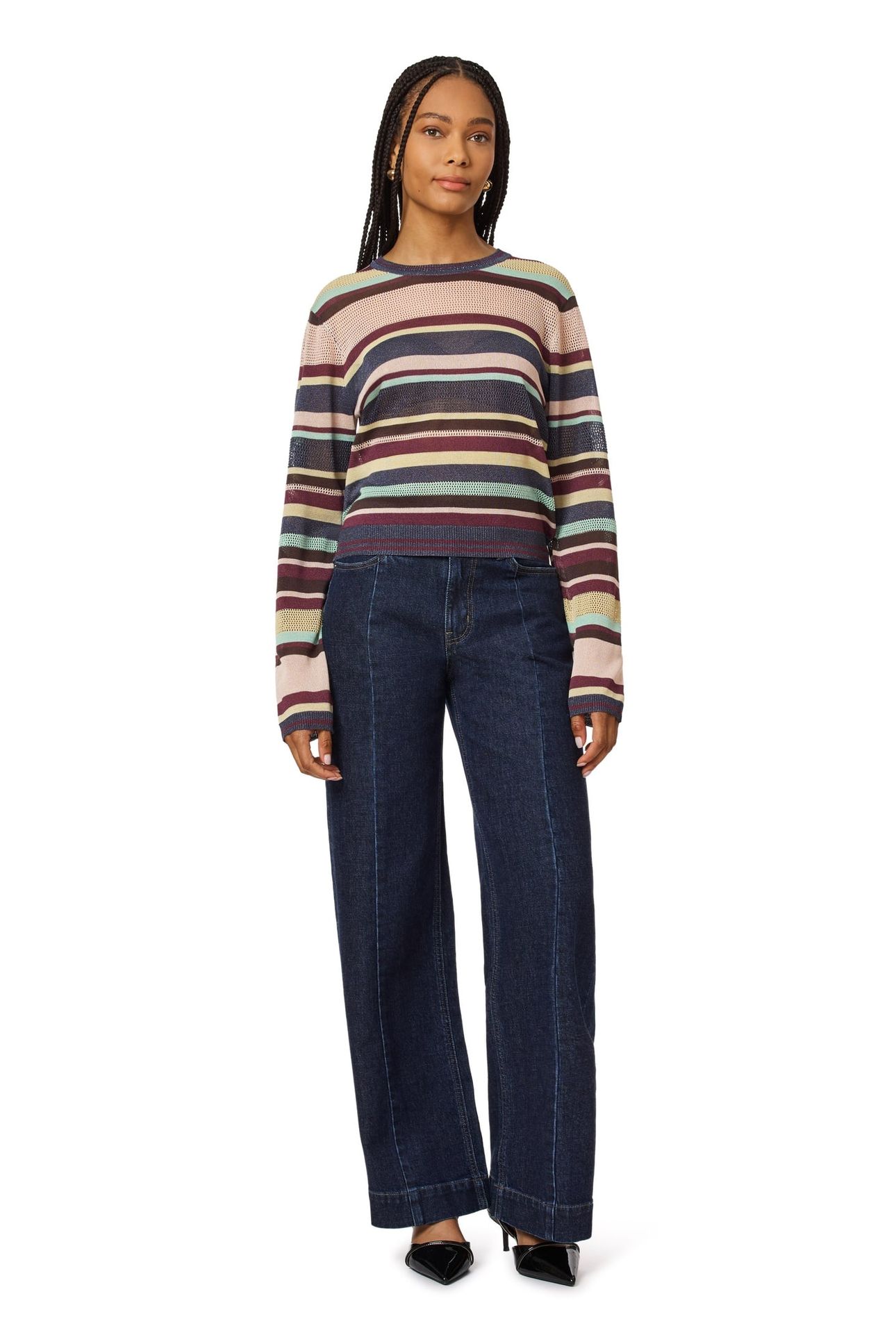 JACQUARD PULLOVER CHARCOAL GREY HEATHER MIX 6