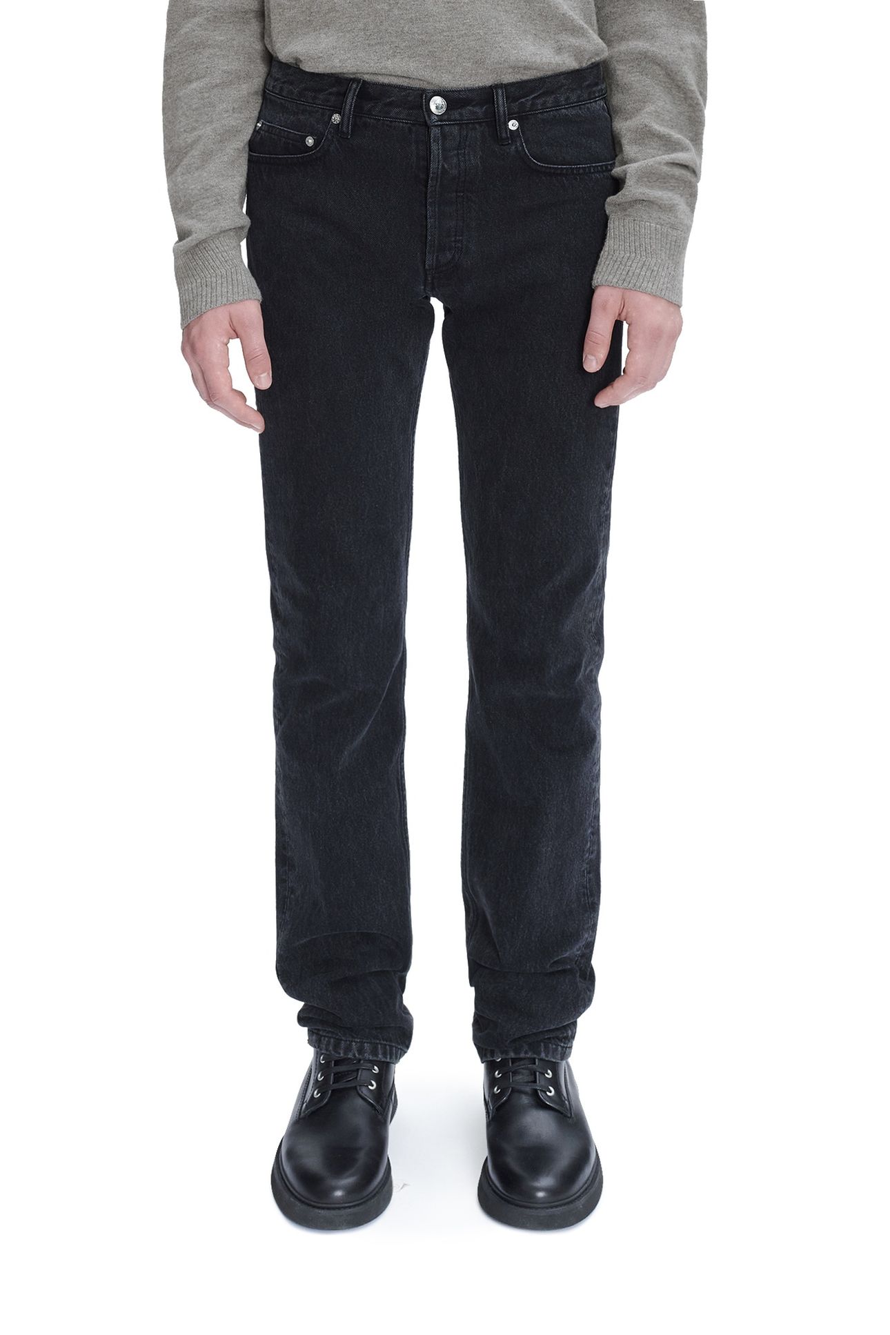 UNISEX JEANS SMALL NEW STANDARD WASHED BLACK 1