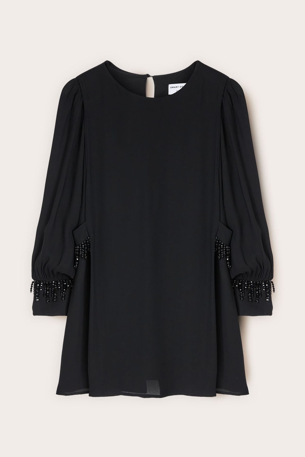 SMART COUTURE CHIFFON MINIDRESS BLACK 2