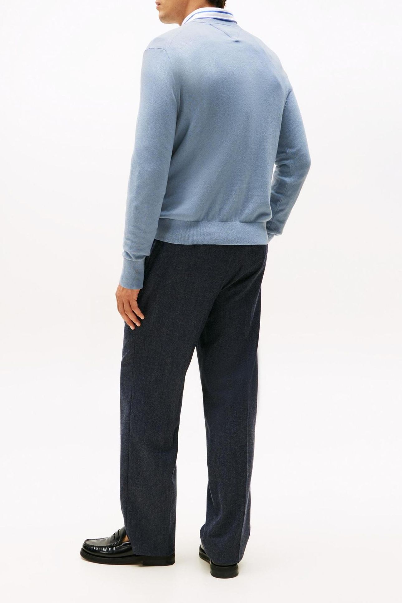 PIMA COTTON CASHMERE SWEATER BRISK BLUE 2