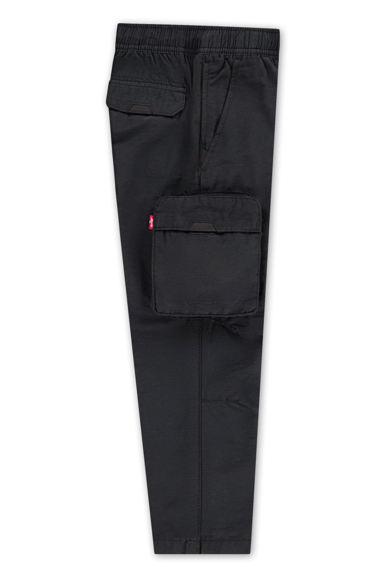 BOYS PARACHUTE CARGO PANTS JET BLACK 3