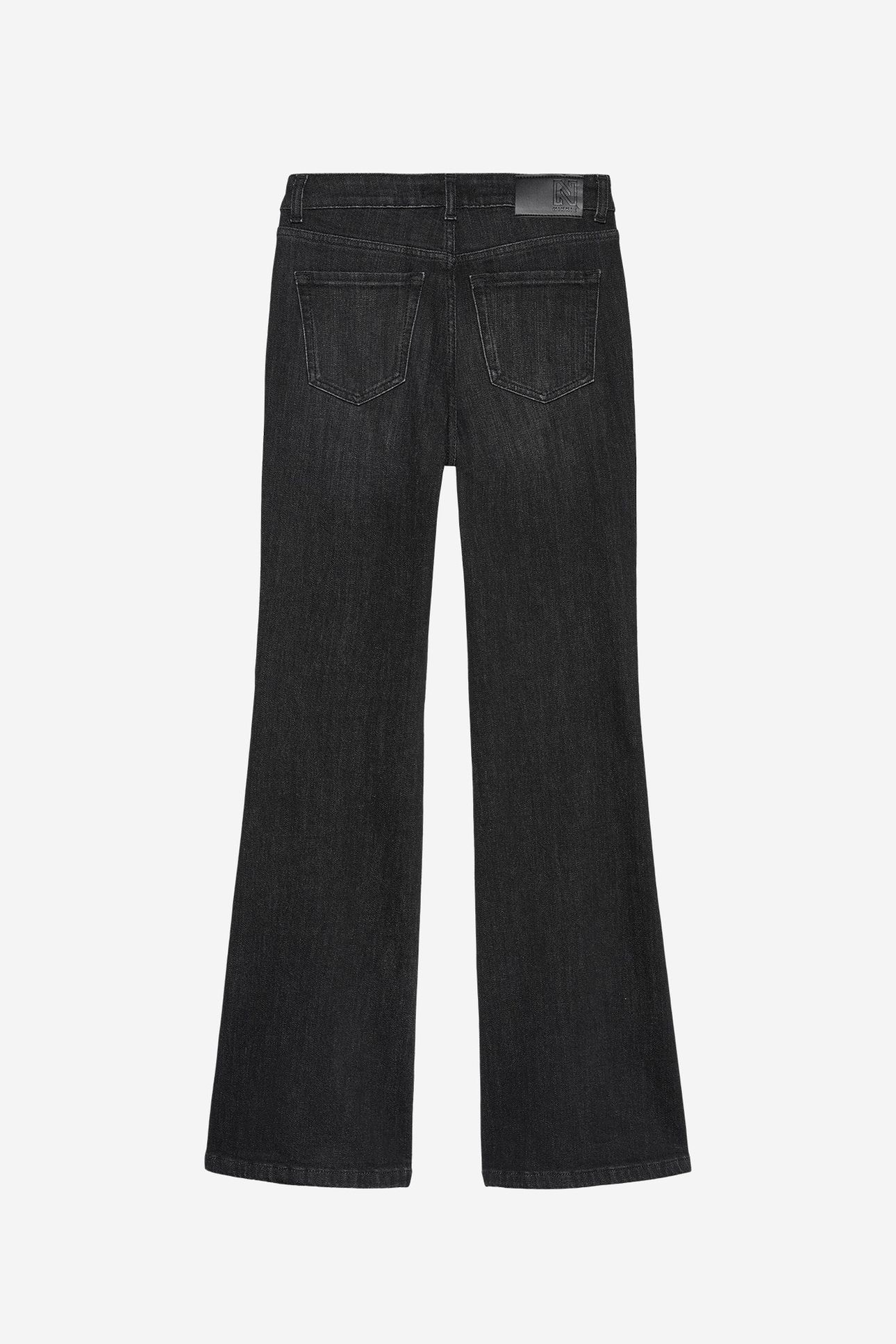 ESSIA DARK GREY FLARE JEANS DARK GREY DENIM 2
