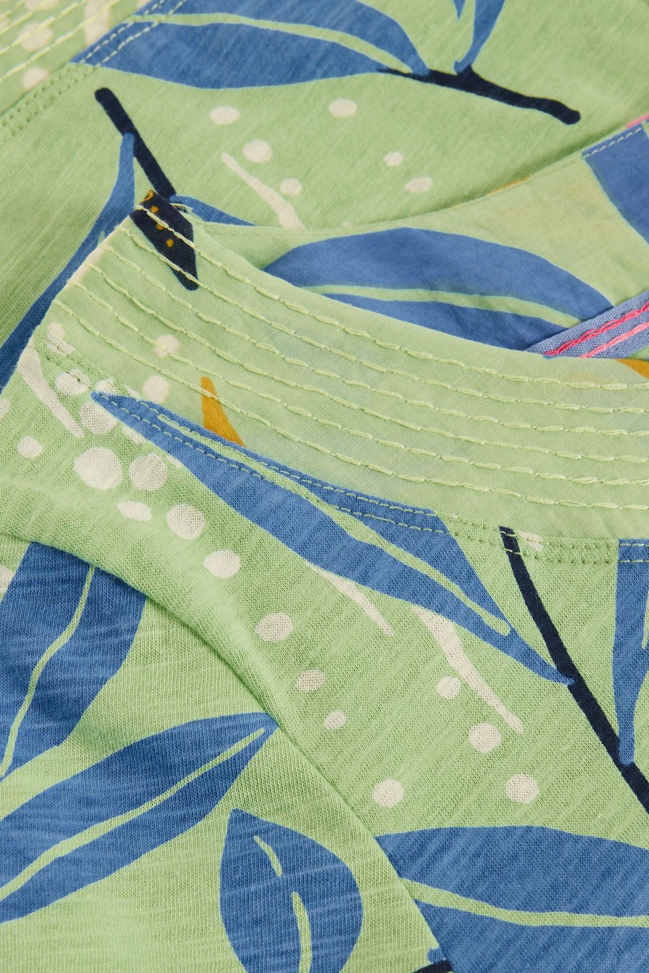 WEAVER JERSEY TEE GREEN PRINT 6