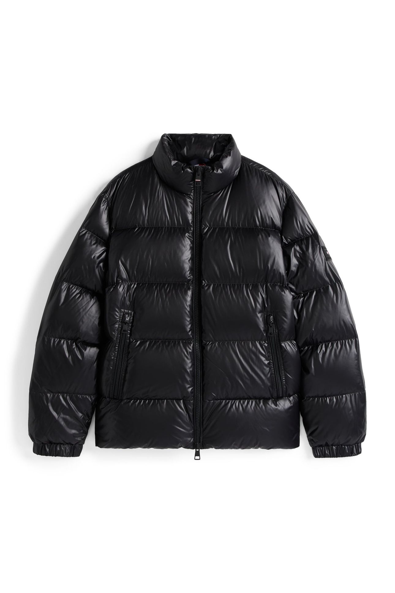 SHINY DOWN STAND PUFFER BLACK 6