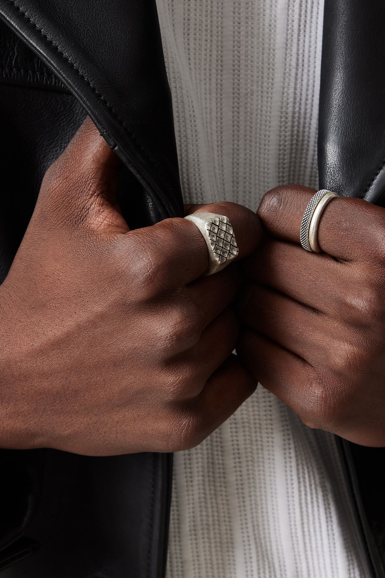 MARS TEX RING SET WARM SILVER 4