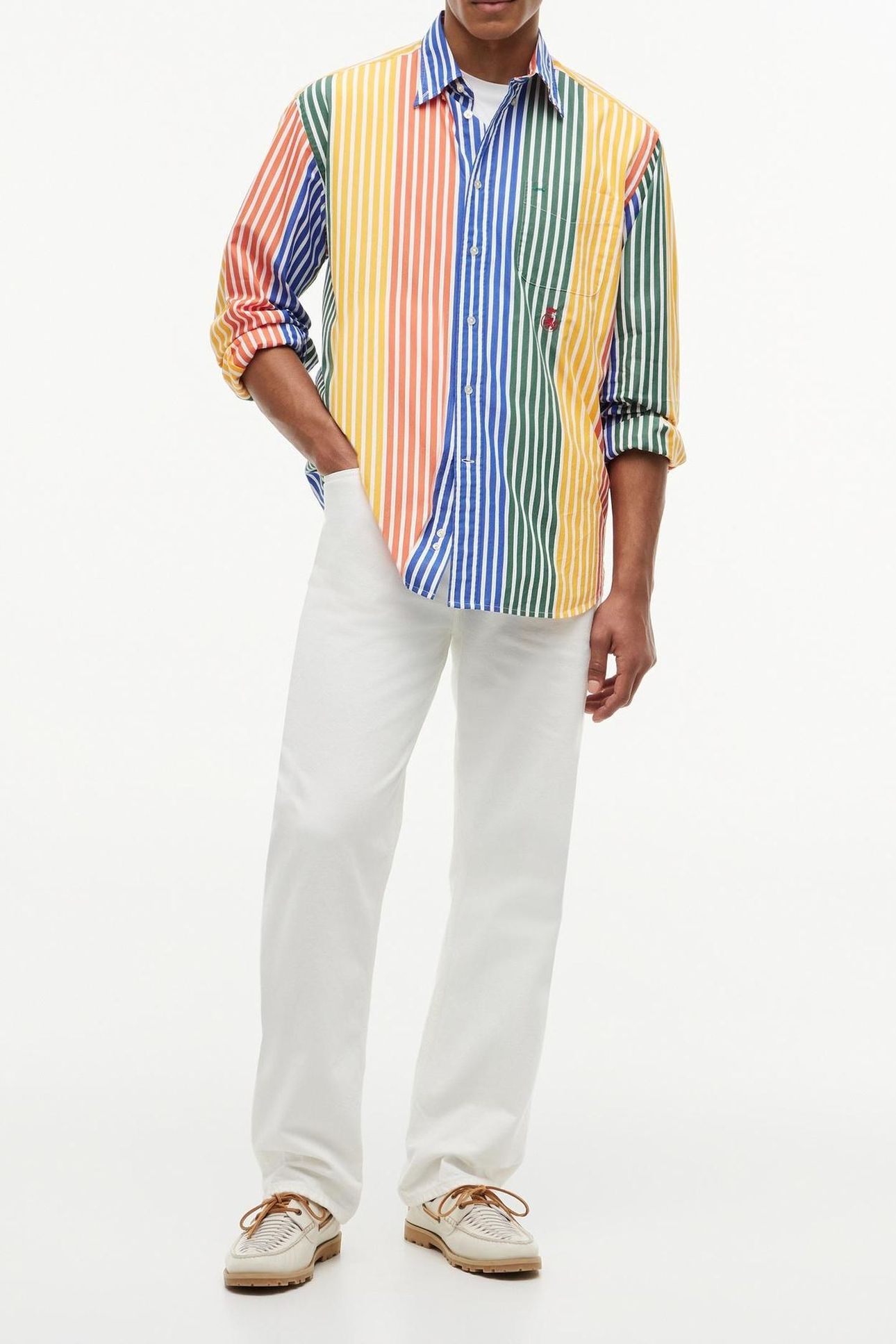 PREP ICON STRIPE RELAXED BRILLIANT ORANGE/STRIPE 1