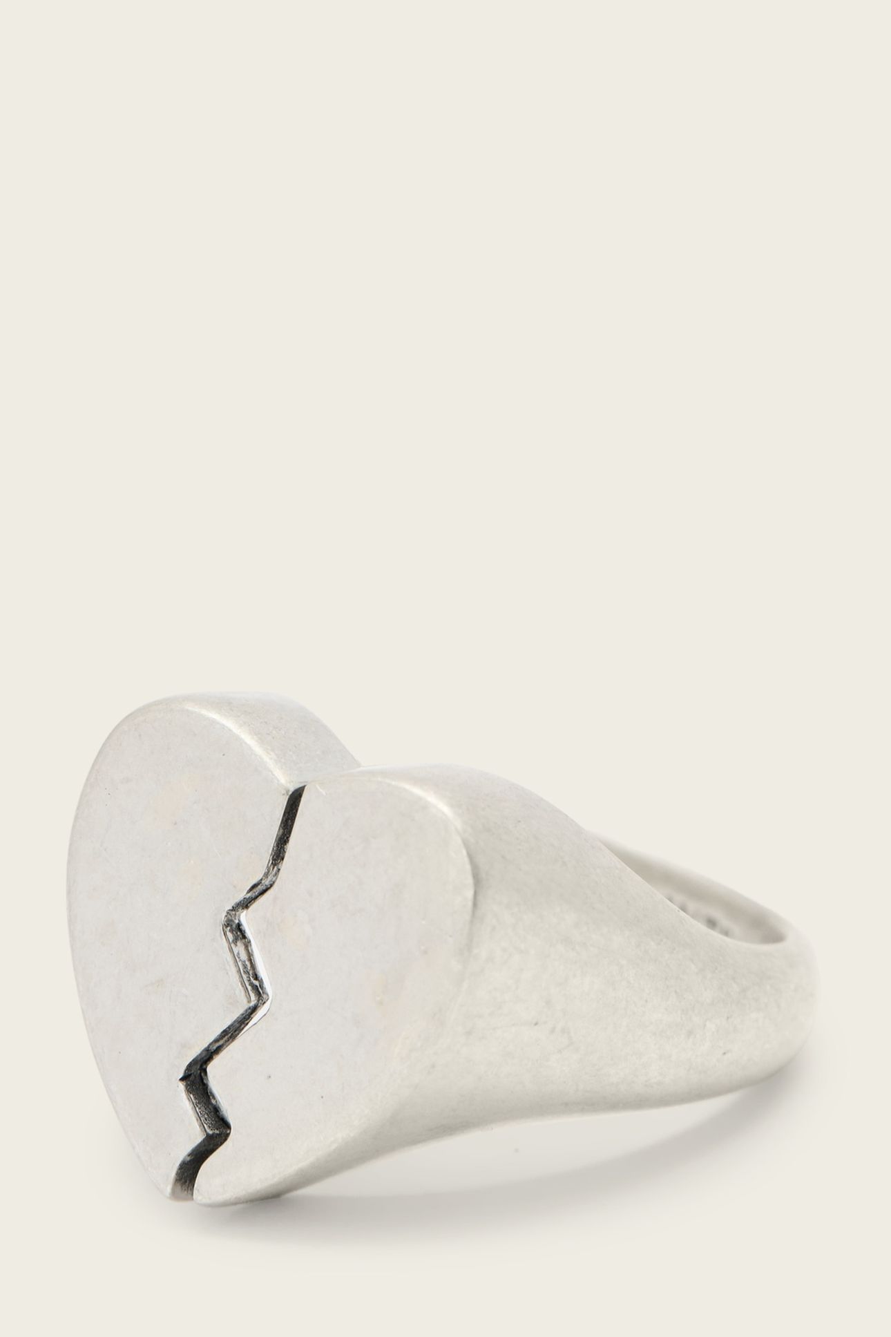 BROKEN HEART RING SILVER 2