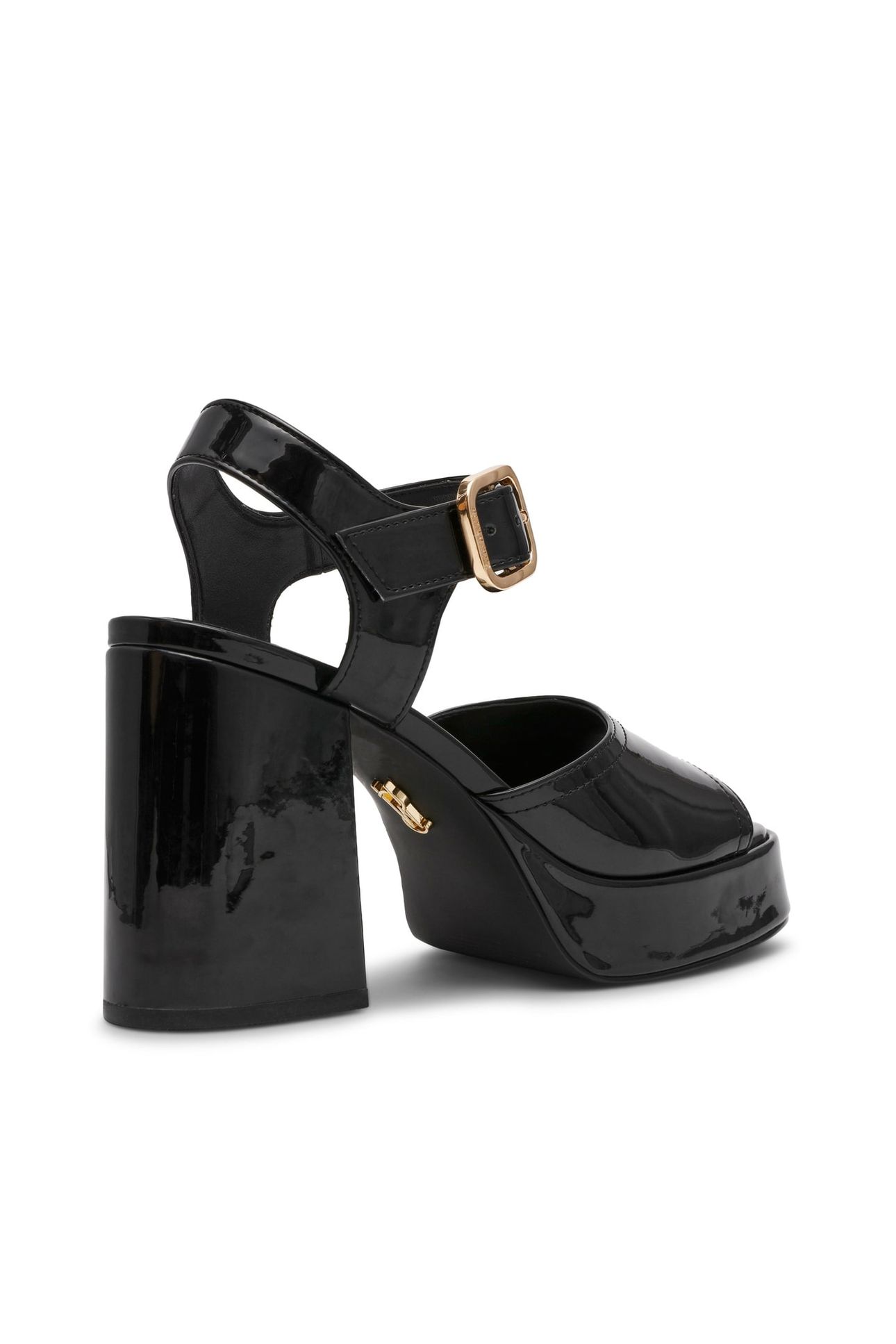 SOHO SANDALS BLACK PATENT 4