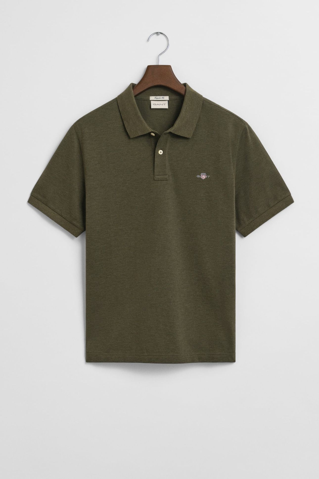 CLASSIC REGULAR POLO SHIRT KHAKI GREEN 3