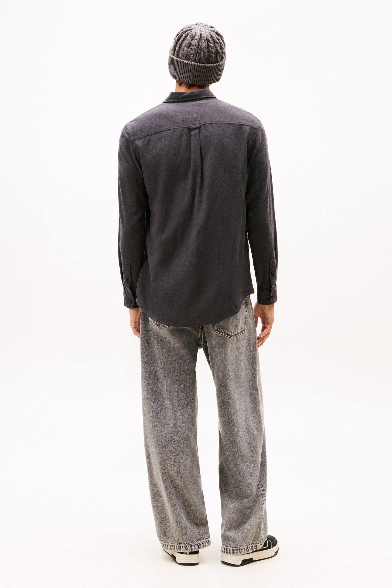 TJM REG FLANNEL SHIRT BLACK 2