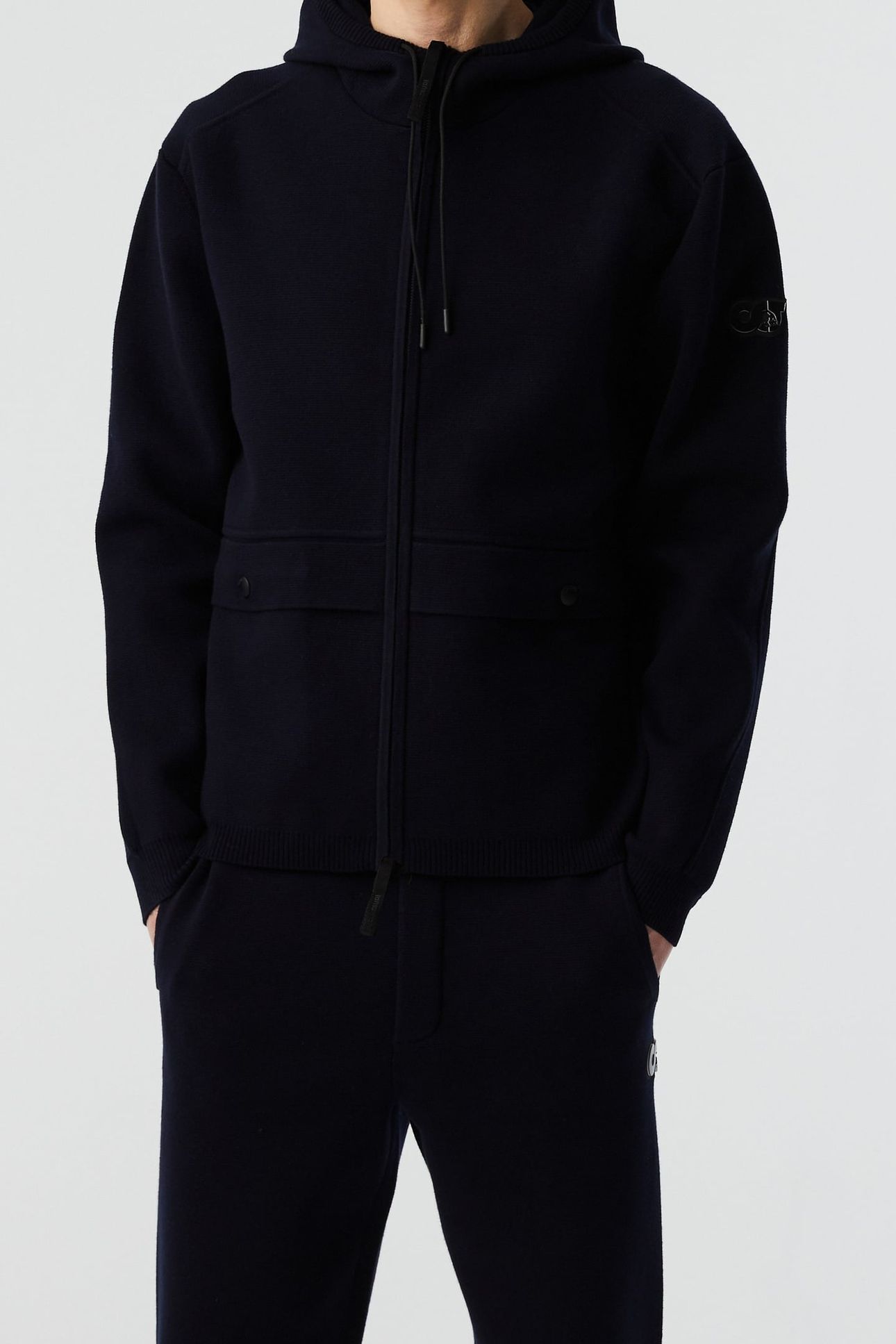 FACOL V1.Y8.02 FLAT-KNIT-JACKET NAVY 1