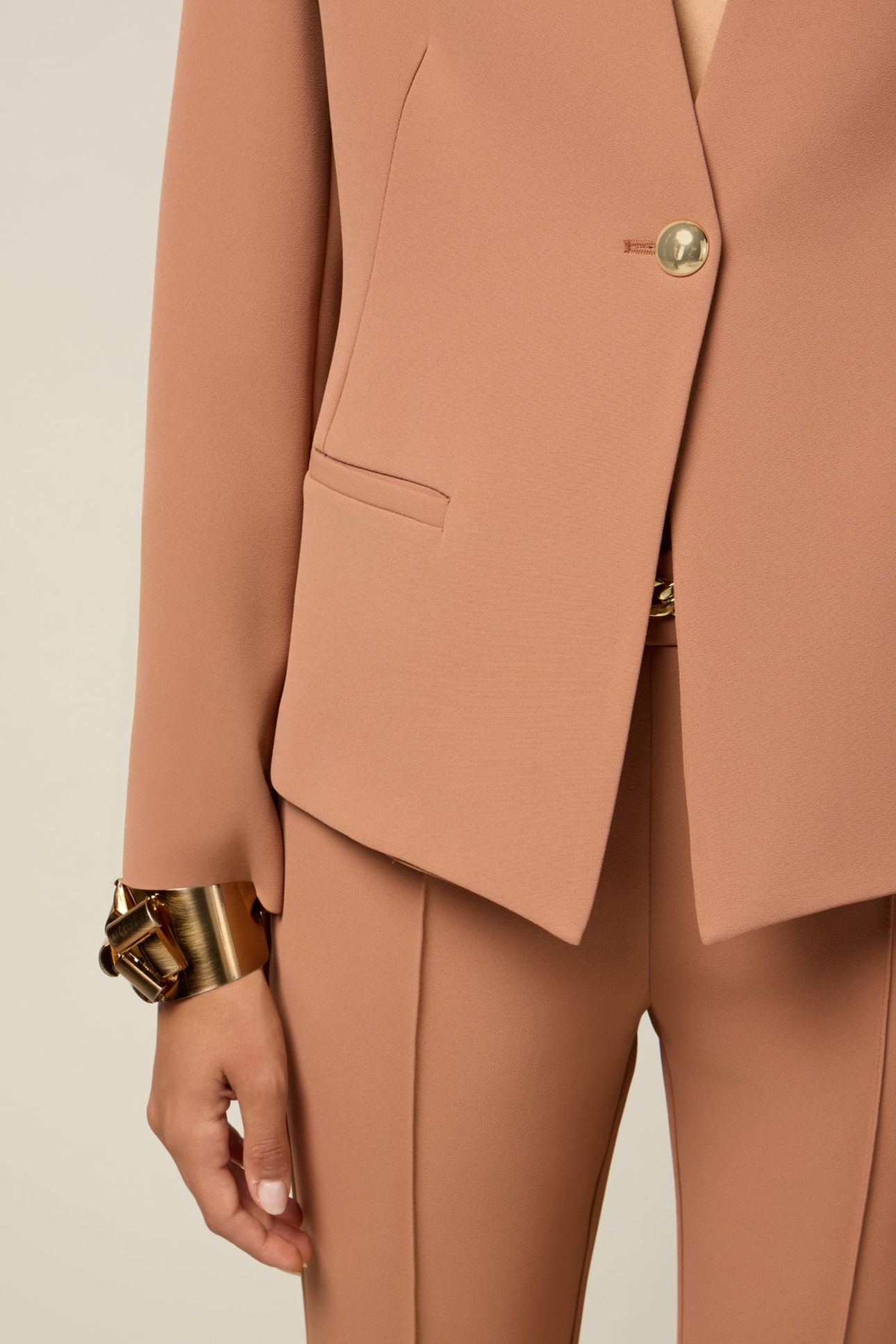 SINGLE-BREASTED BLAZER BROWN 4