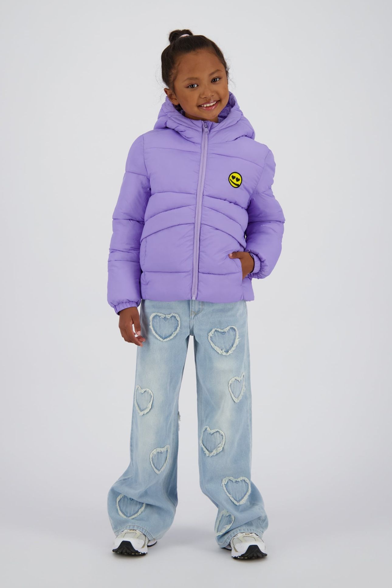 GIRLS TINZA JACKET OUTDOOR CANDY LILAC 1