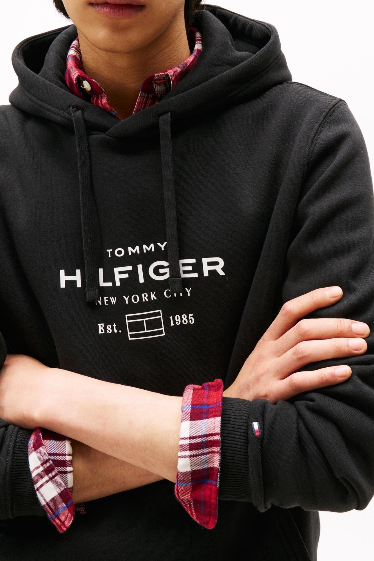 OVAL GRAPHIC HOODIE BLACK 5