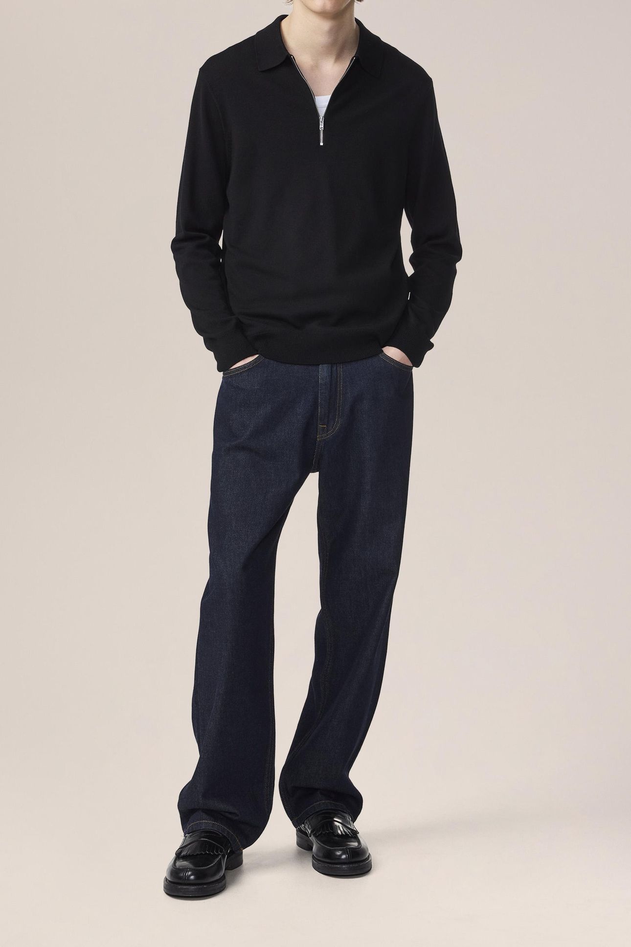 SERGIO ZIP POLO 6605 BLACK 3