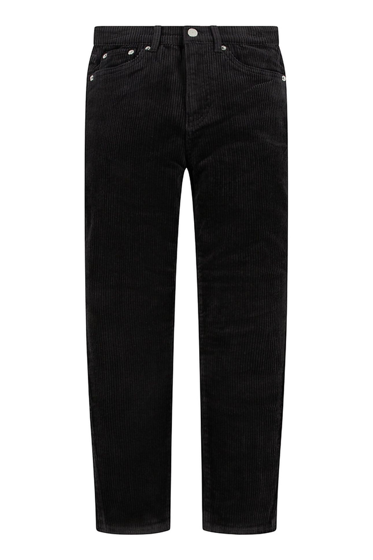 GIRLS CORDUROY MINI MOM PANT BLACK 1