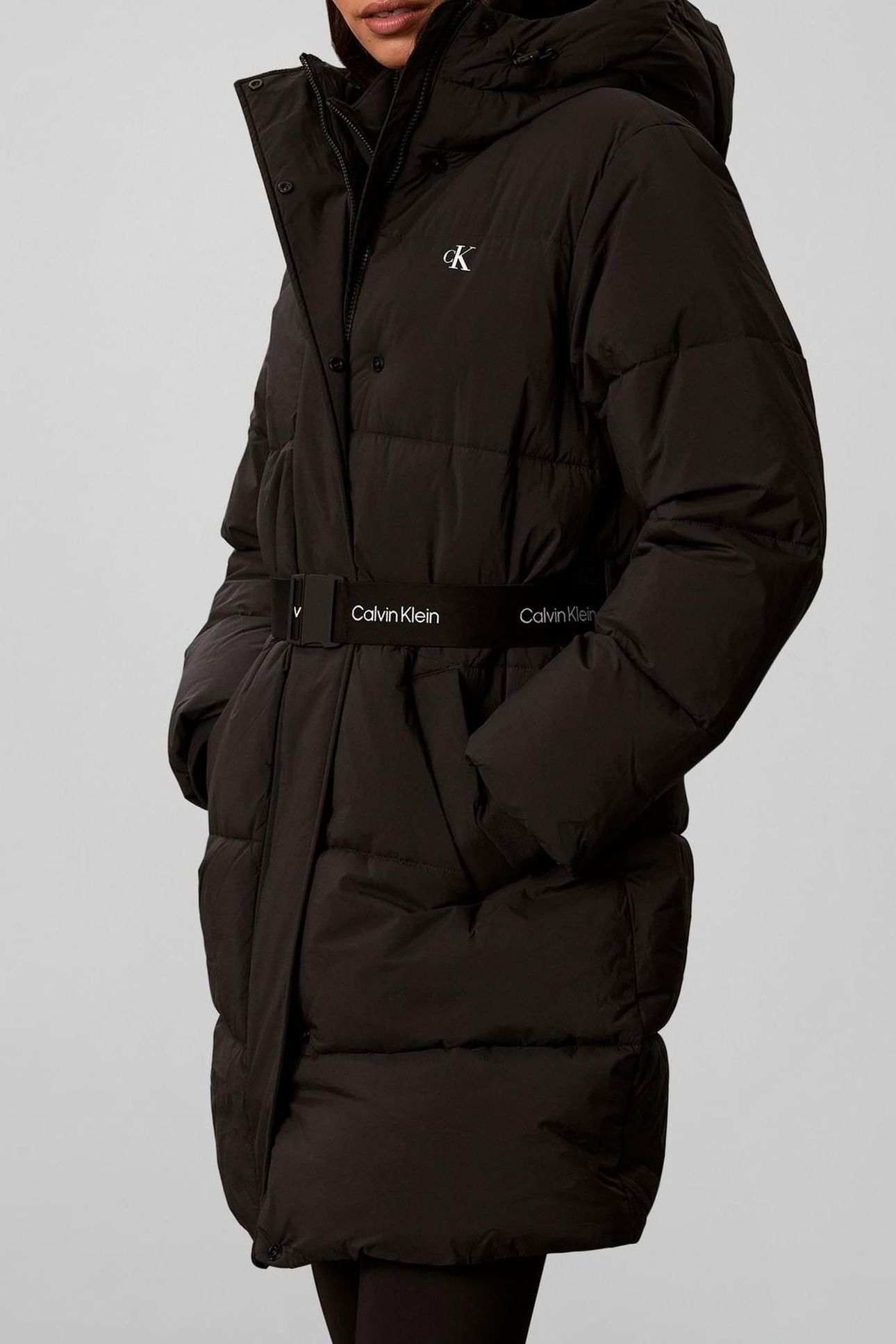 BELTED MIDWEIGHT COAT BLACK 7
